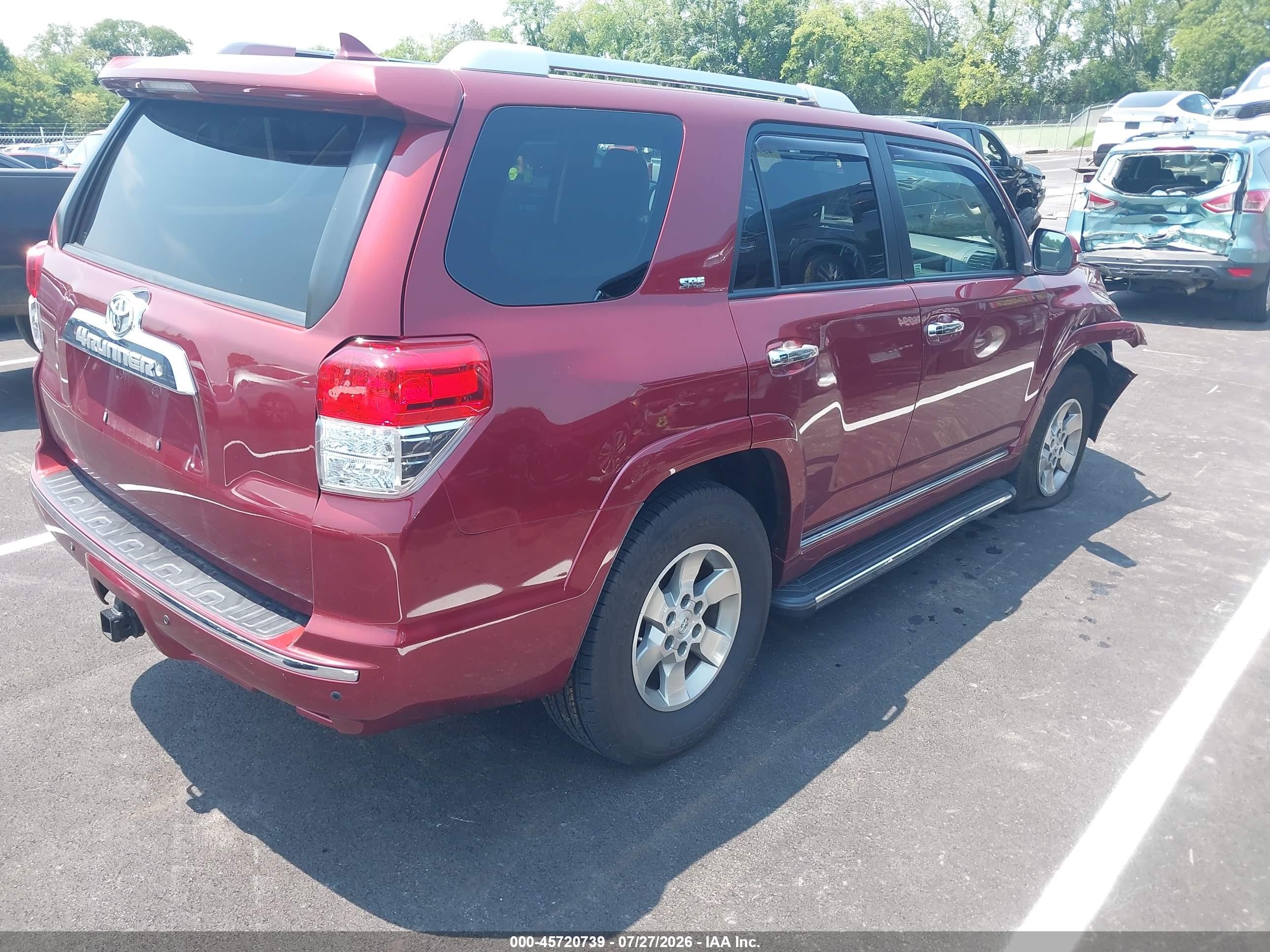 2012 Toyota 4runner Sr5 Maroon vin: JTEBU5JR5C5079983