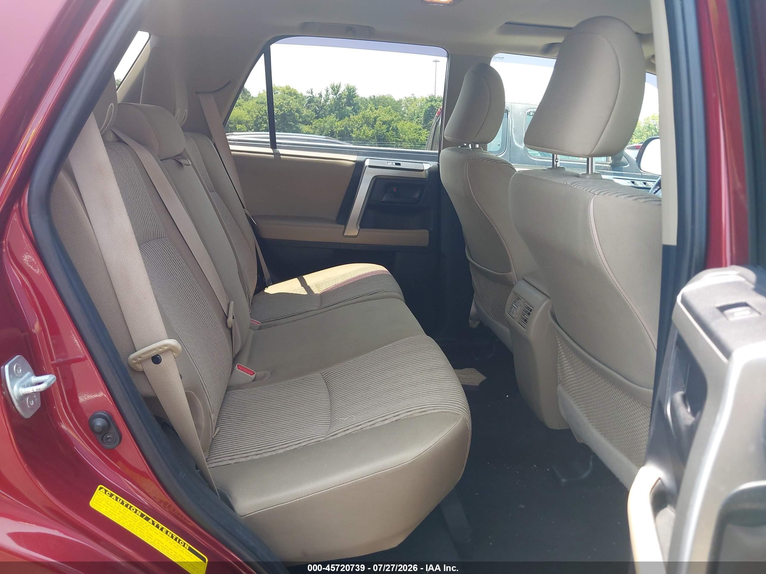 2012 Toyota 4runner Sr5 Maroon vin: JTEBU5JR5C5079983