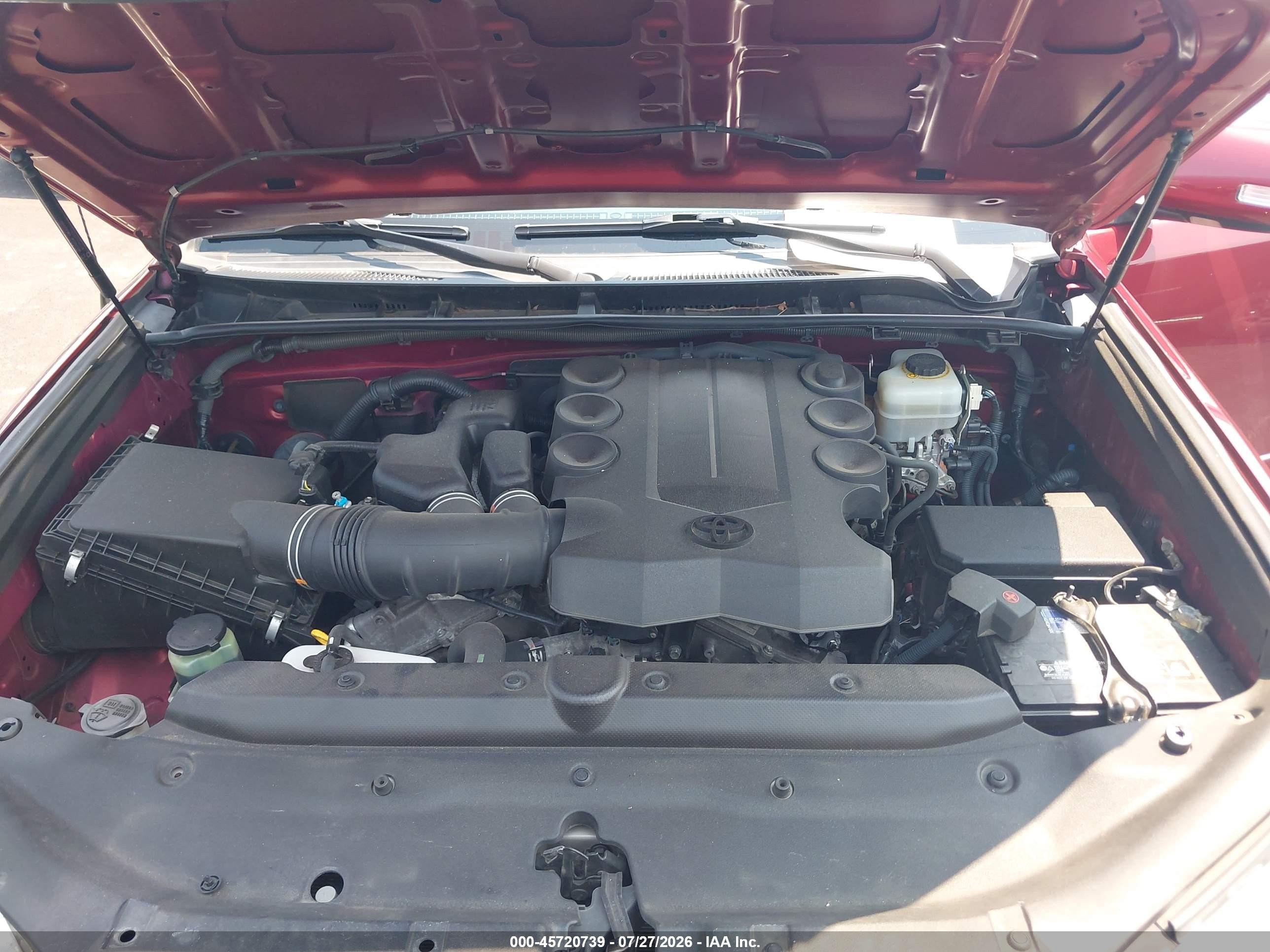2012 Toyota 4runner Sr5 Maroon vin: JTEBU5JR5C5079983
