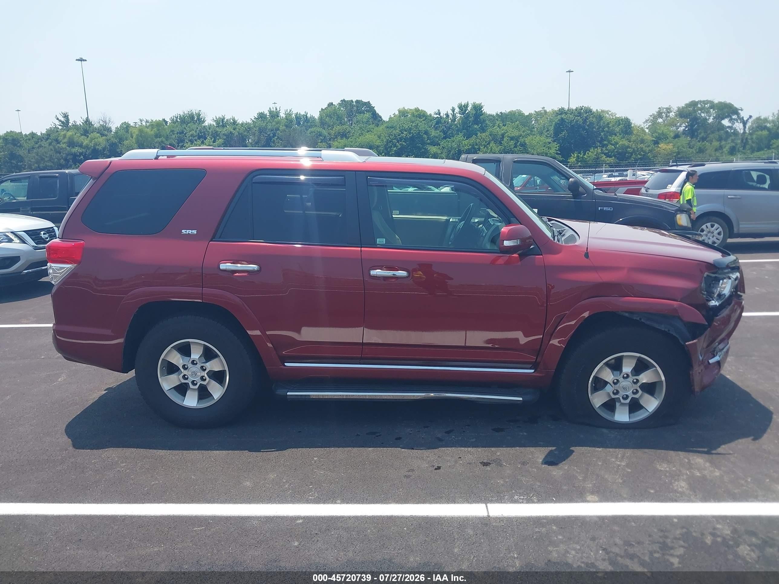 2012 Toyota 4runner Sr5 Maroon vin: JTEBU5JR5C5079983
