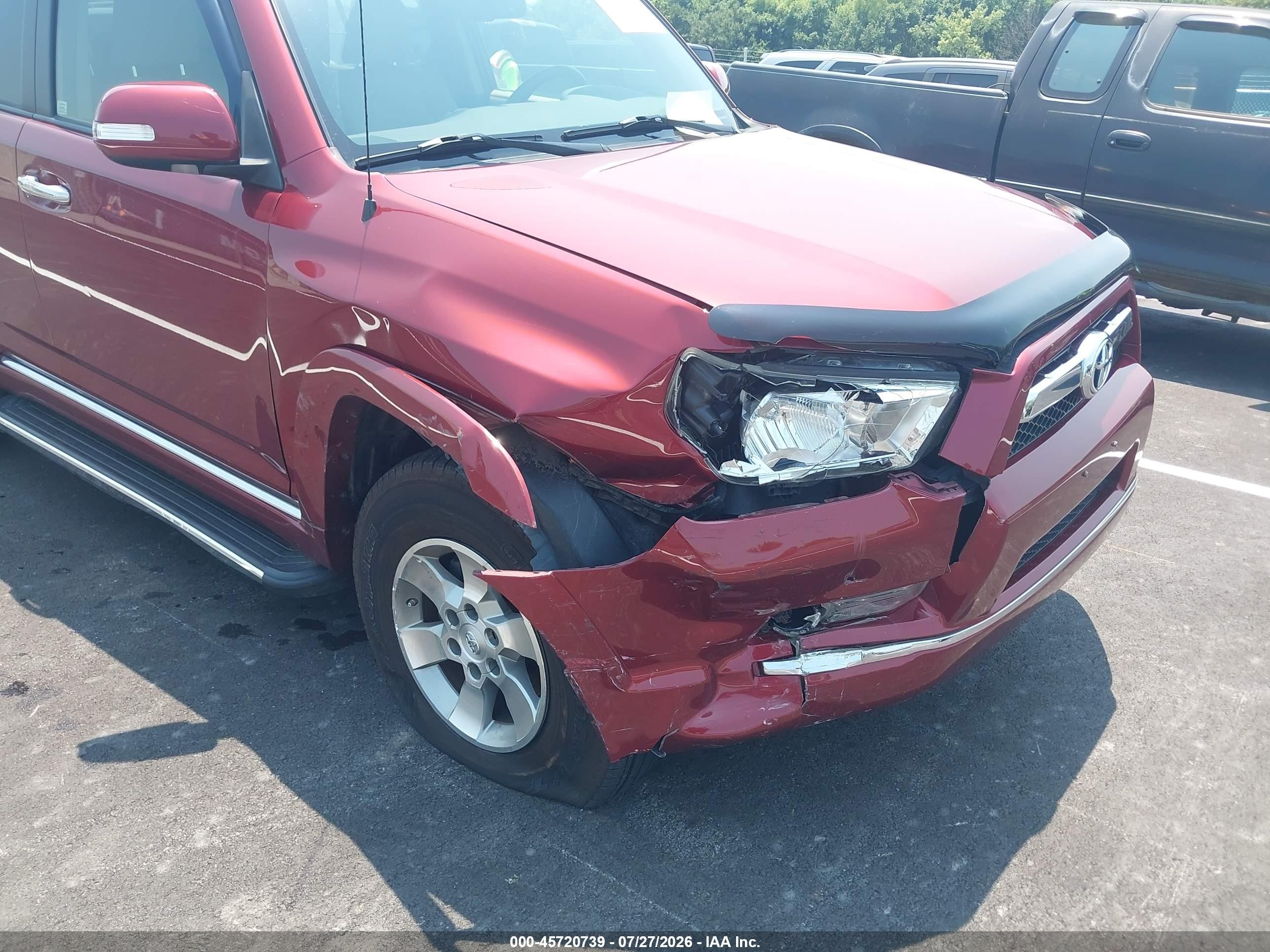 2012 Toyota 4runner Sr5 Maroon vin: JTEBU5JR5C5079983