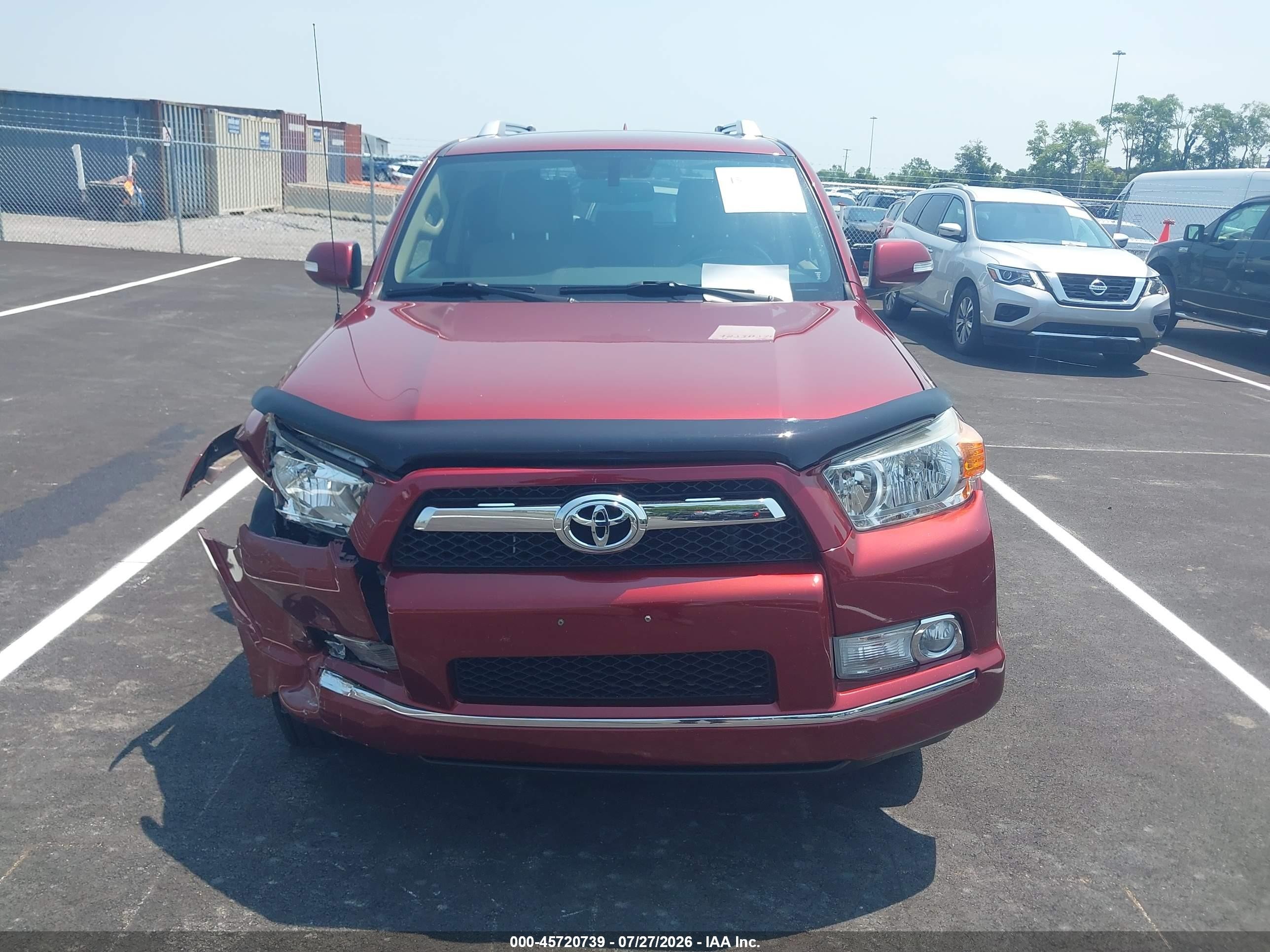 2012 Toyota 4runner Sr5 Maroon vin: JTEBU5JR5C5079983