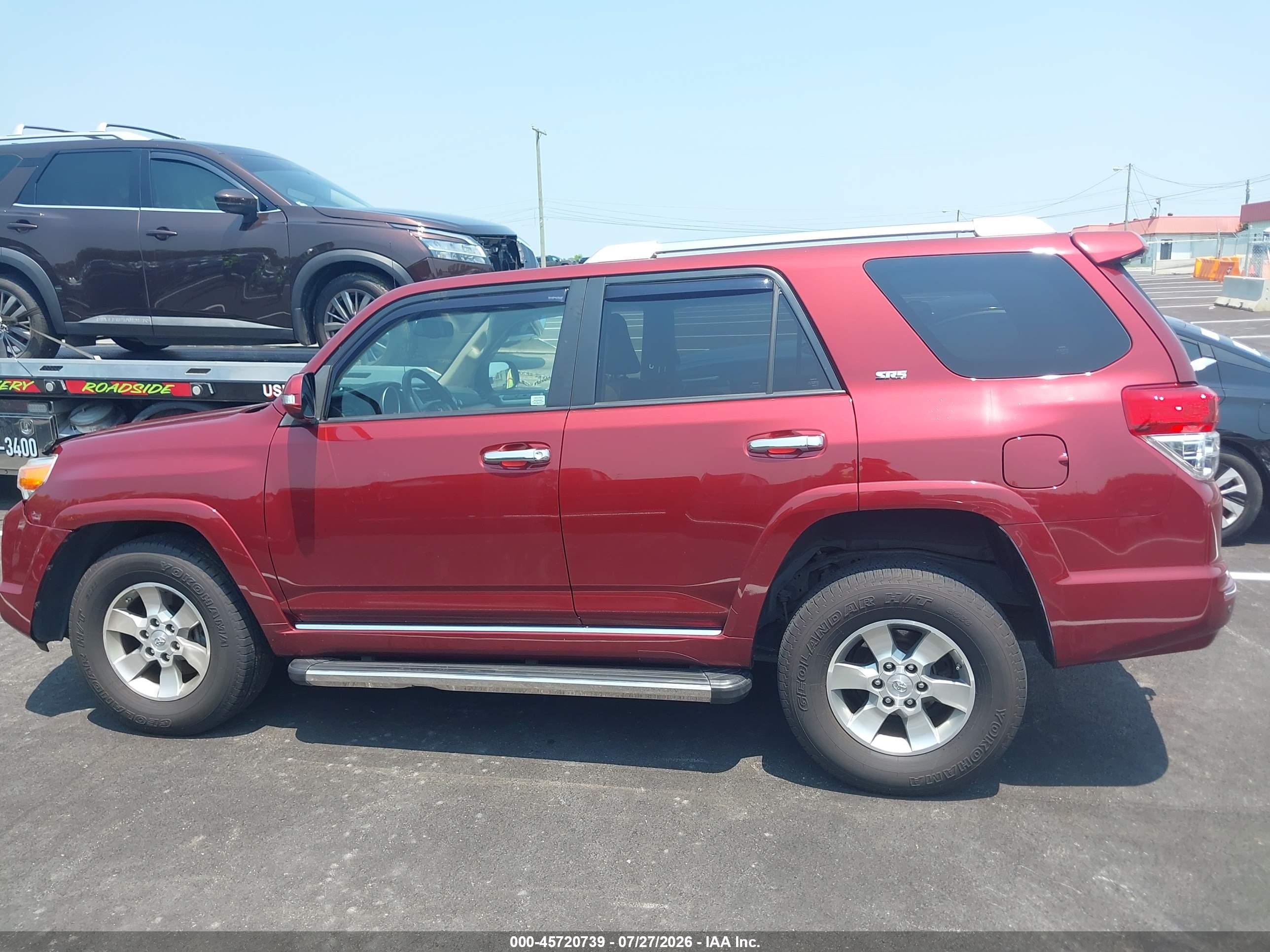 2012 Toyota 4runner Sr5 Maroon vin: JTEBU5JR5C5079983