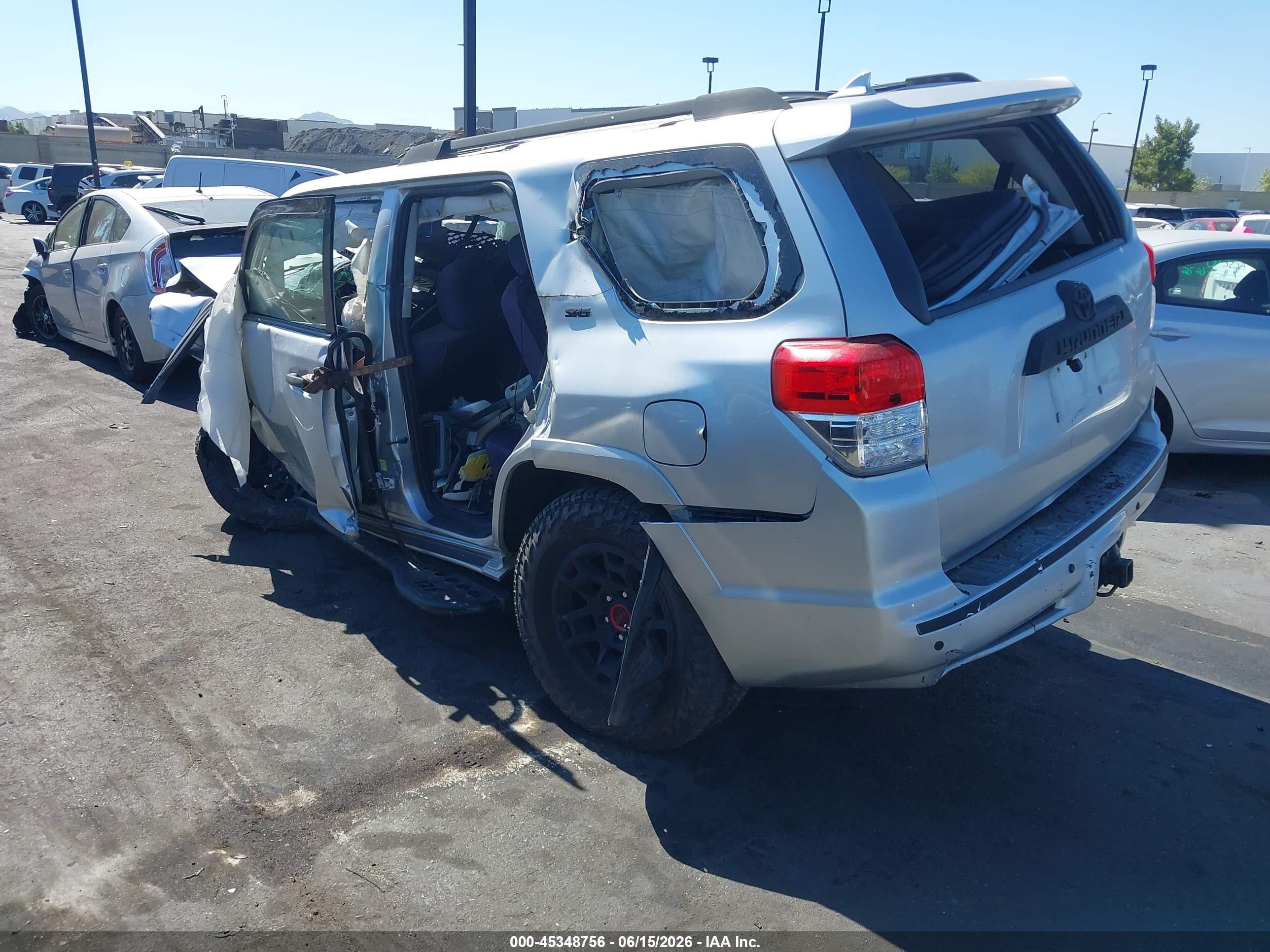 2012 Toyota 4runner Sr5 Silver vin: JTEBU5JR5C5081717
