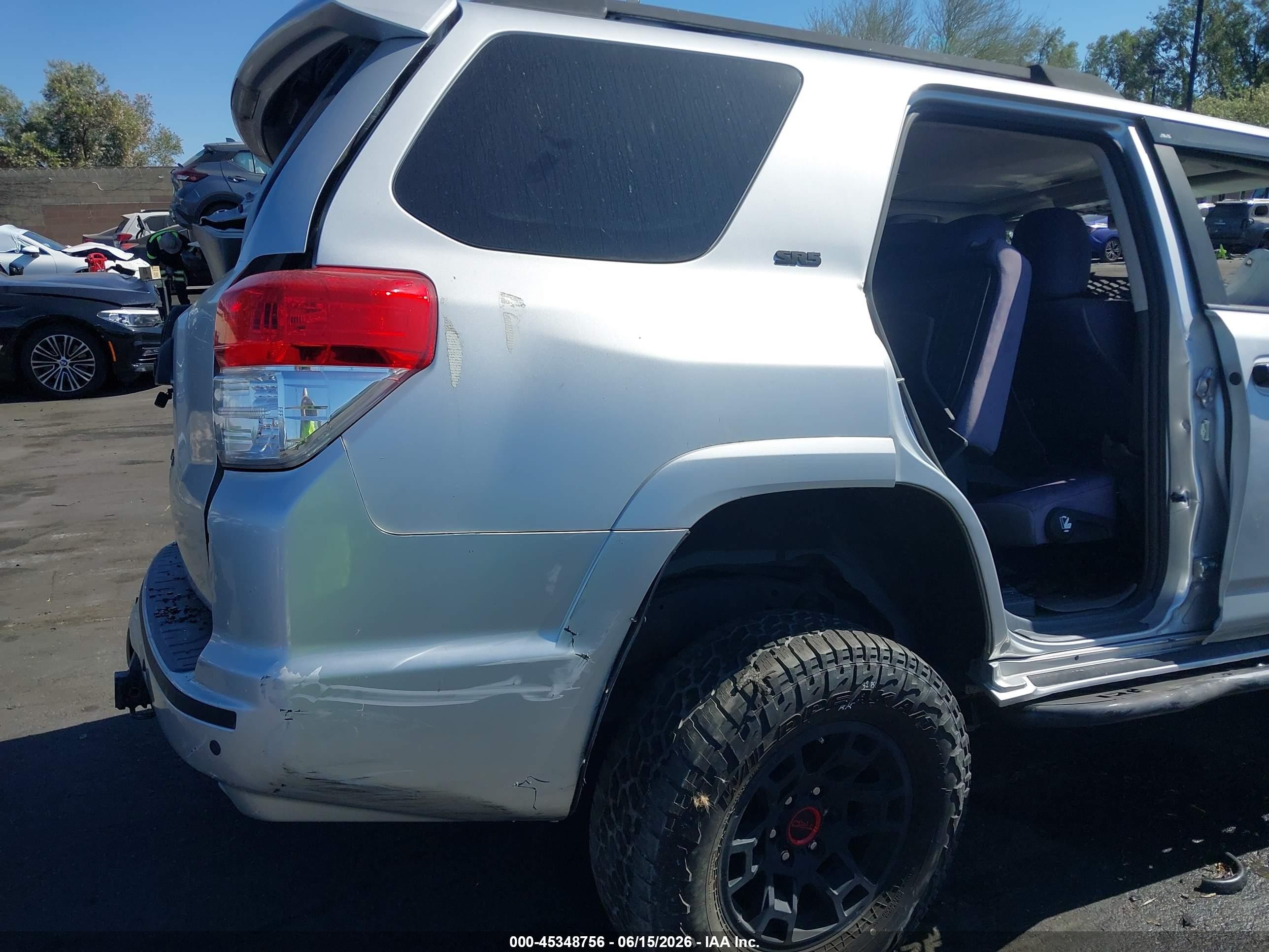 2012 Toyota 4runner Sr5 Silver vin: JTEBU5JR5C5081717
