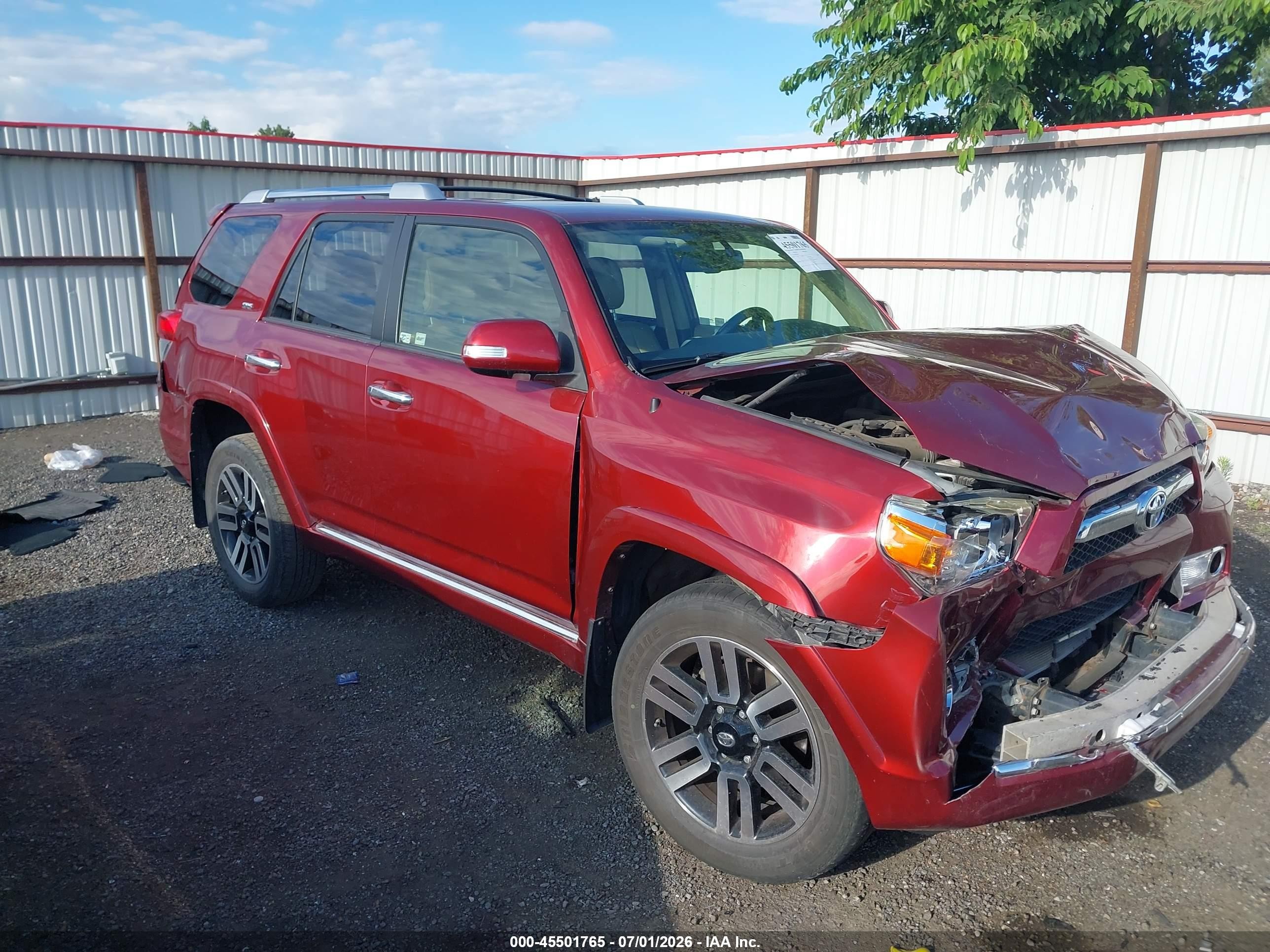 2013 Toyota 4runner Sr5 Red vin: JTEBU5JR5D5120632