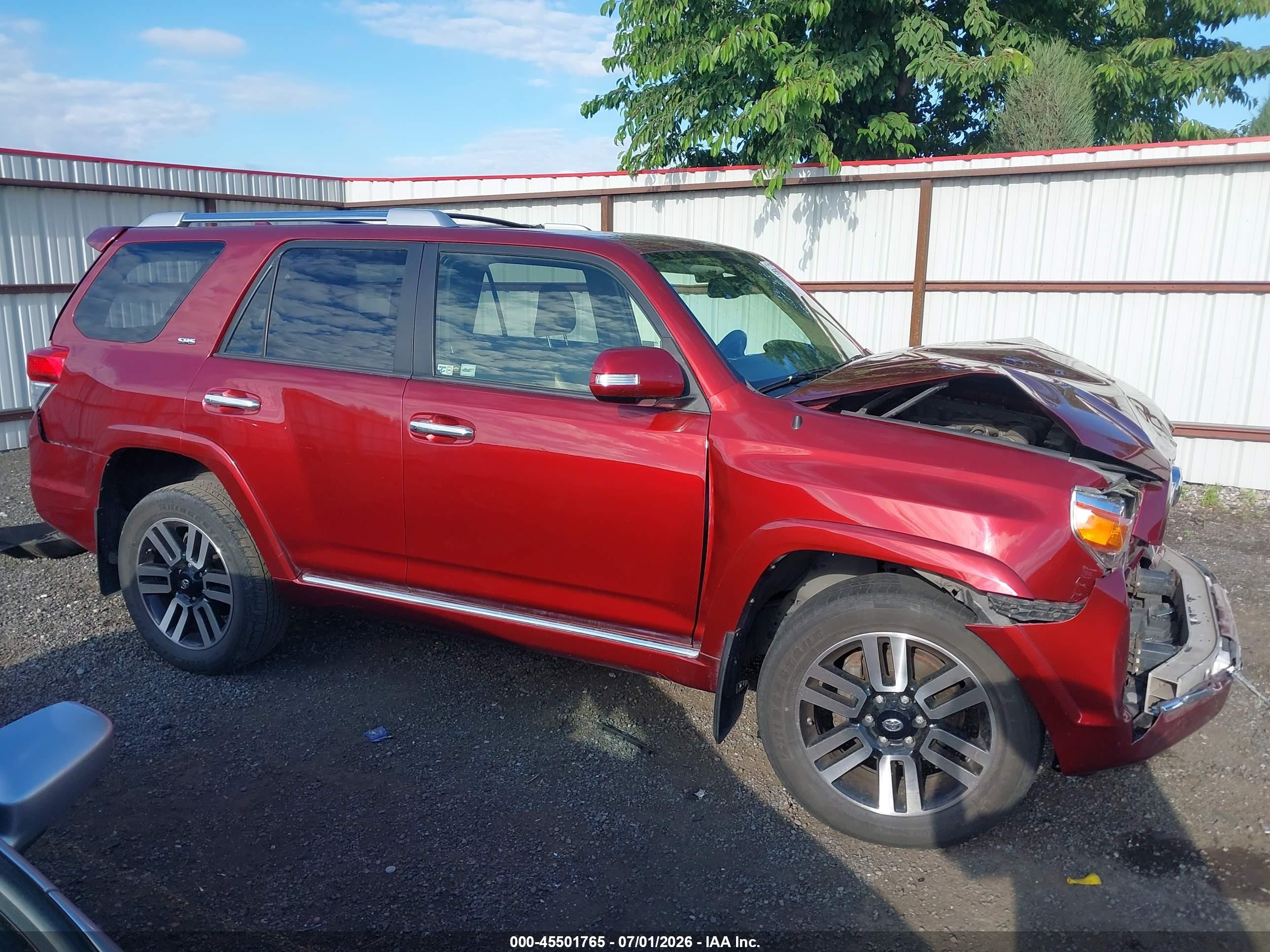 2013 Toyota 4runner Sr5 Red vin: JTEBU5JR5D5120632