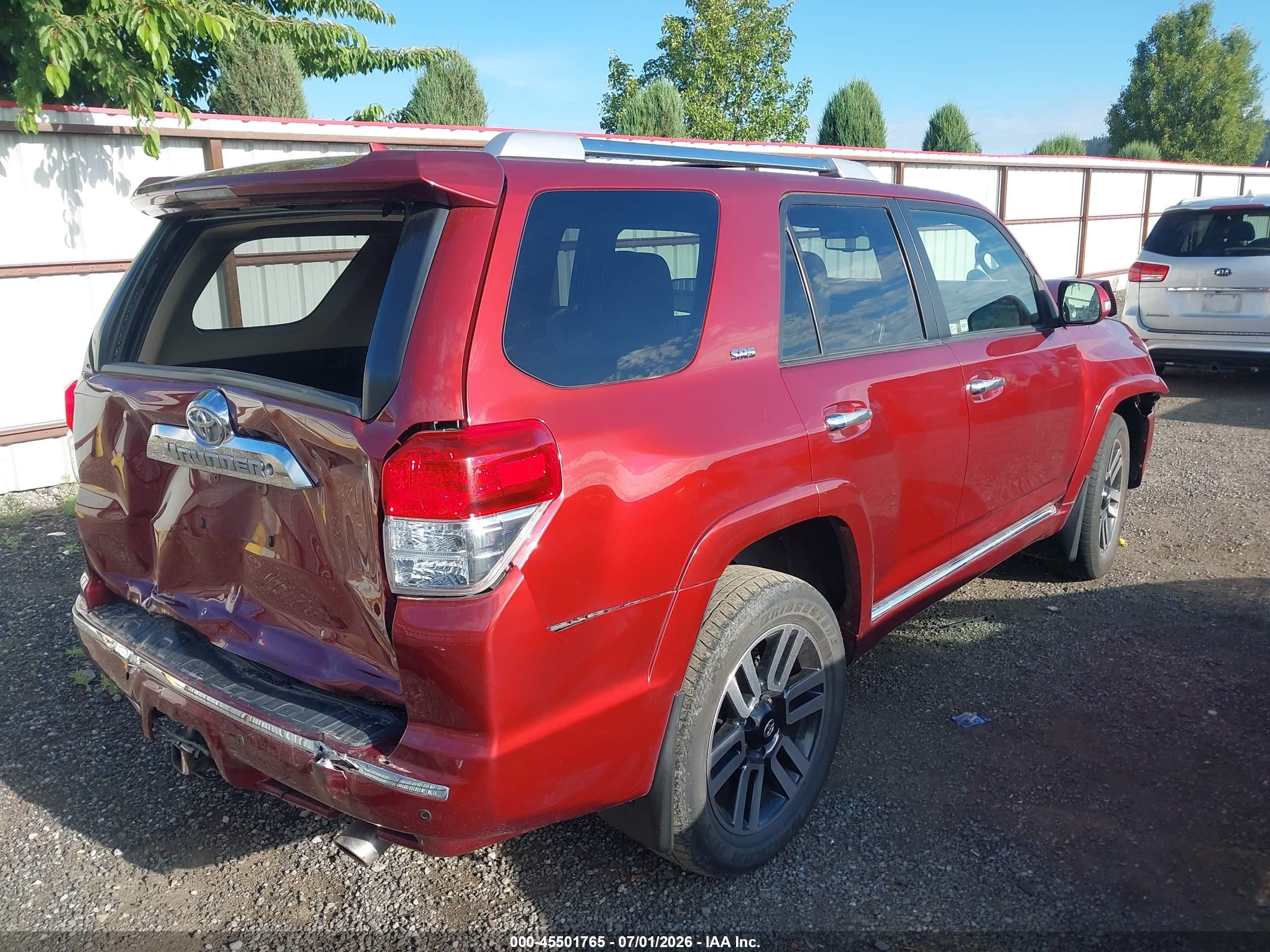 2013 Toyota 4runner Sr5 Red vin: JTEBU5JR5D5120632