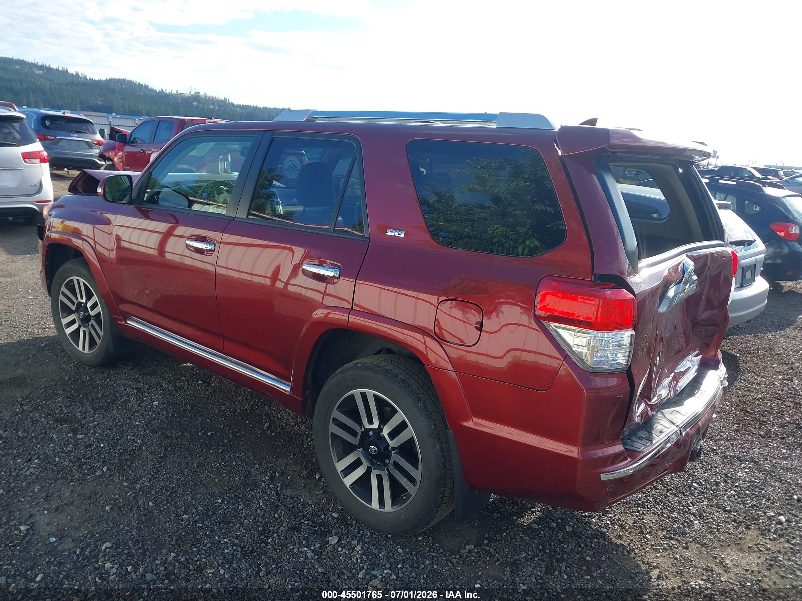 2013 Toyota 4runner Sr5 Red vin: JTEBU5JR5D5120632
