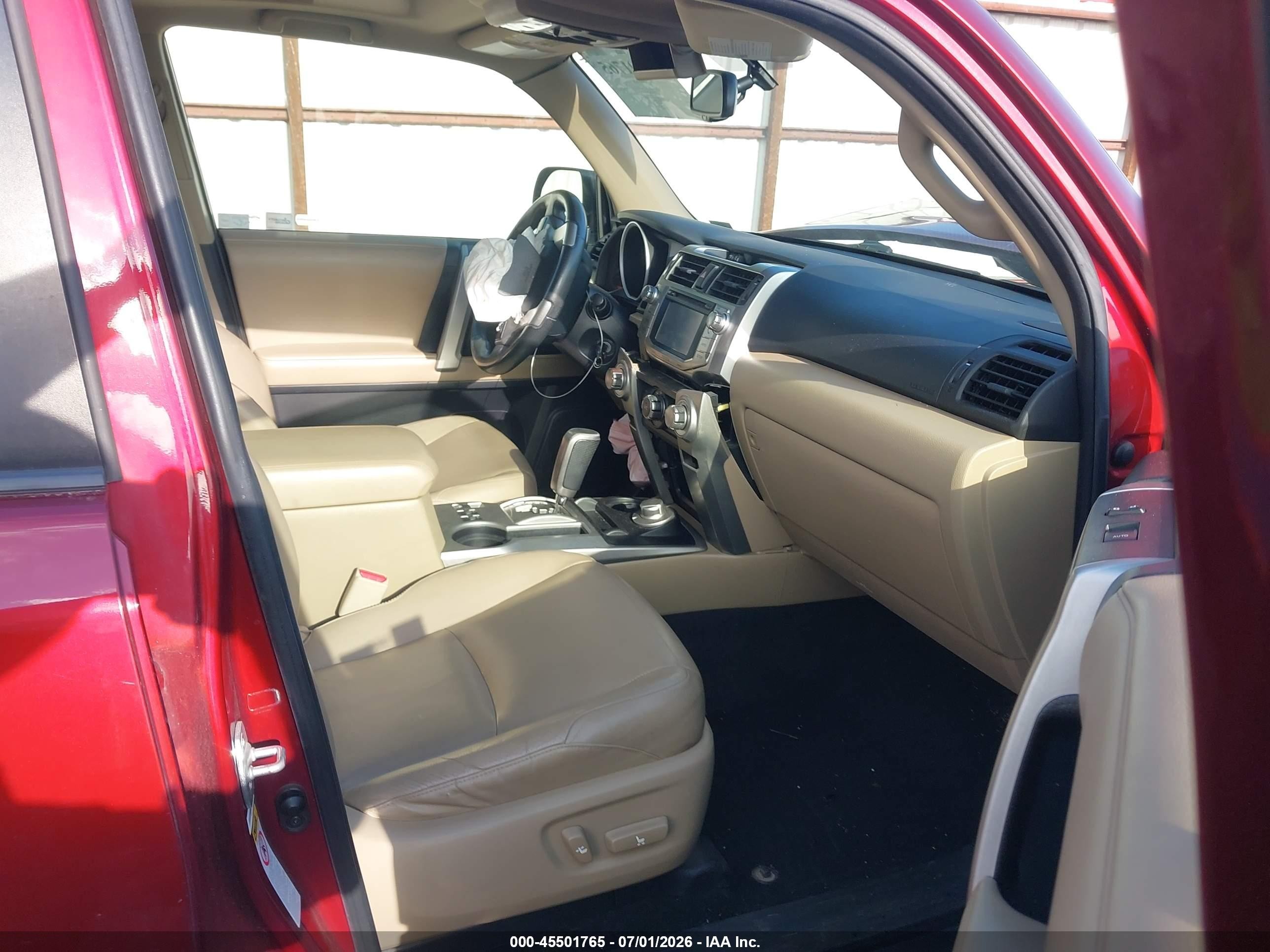 2013 Toyota 4runner Sr5 Red vin: JTEBU5JR5D5120632