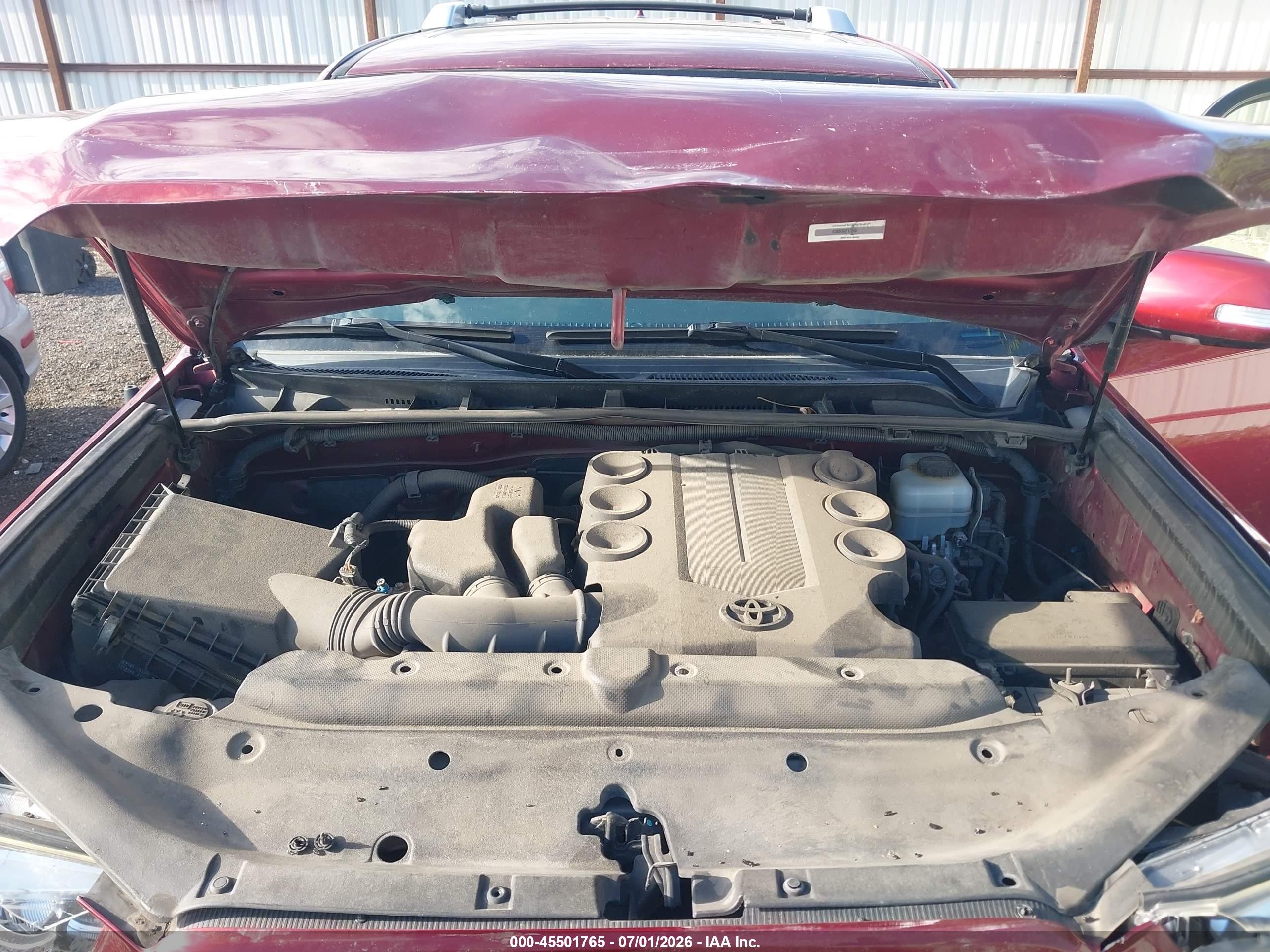 2013 Toyota 4runner Sr5 Red vin: JTEBU5JR5D5120632
