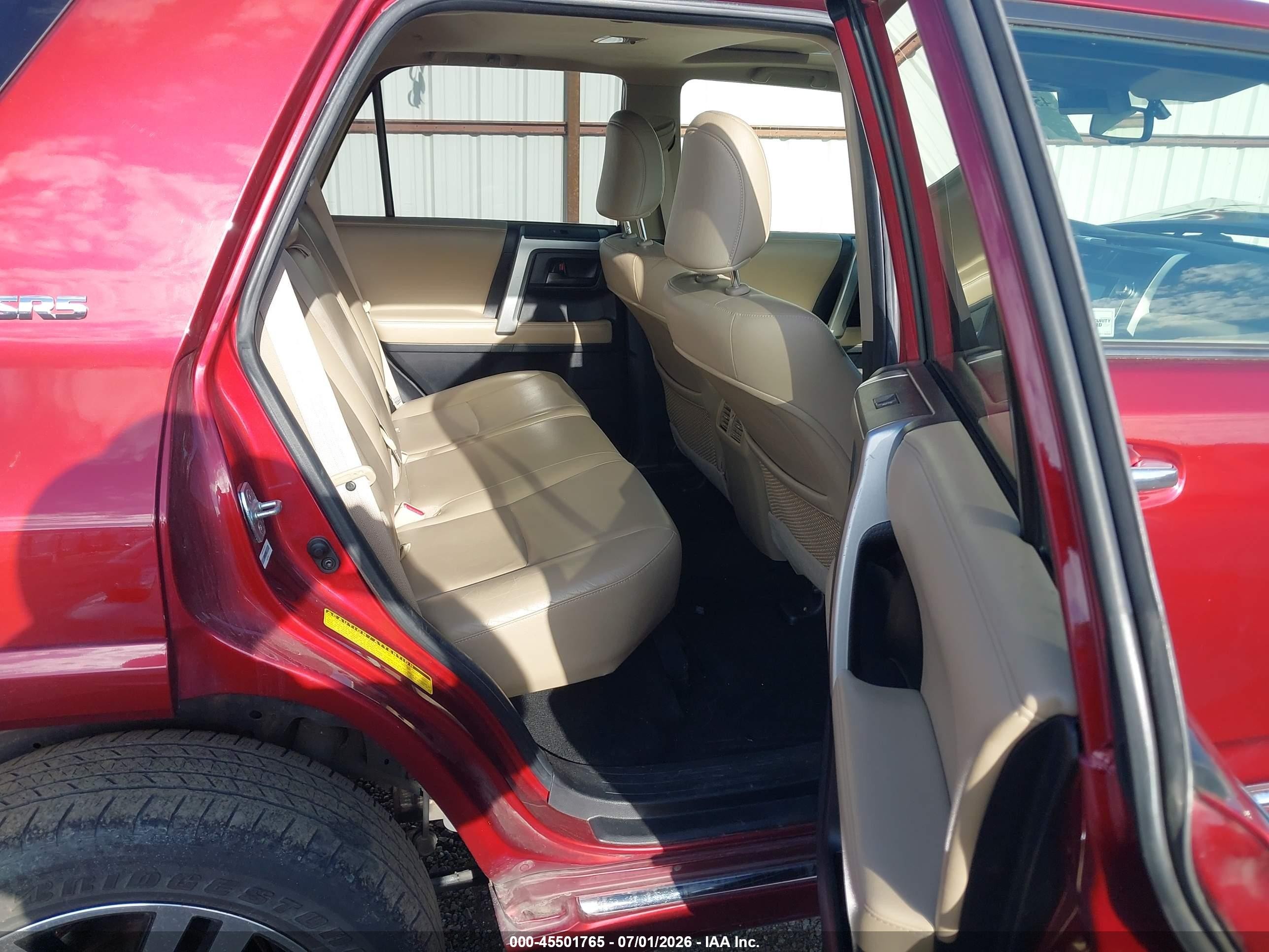 2013 Toyota 4runner Sr5 Red vin: JTEBU5JR5D5120632