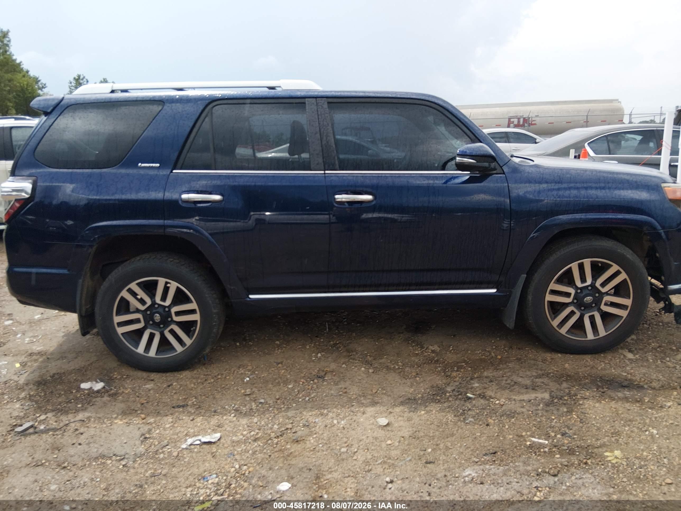 2014 Toyota 4runner Limited Синий vin: JTEBU5JR5E5178970
