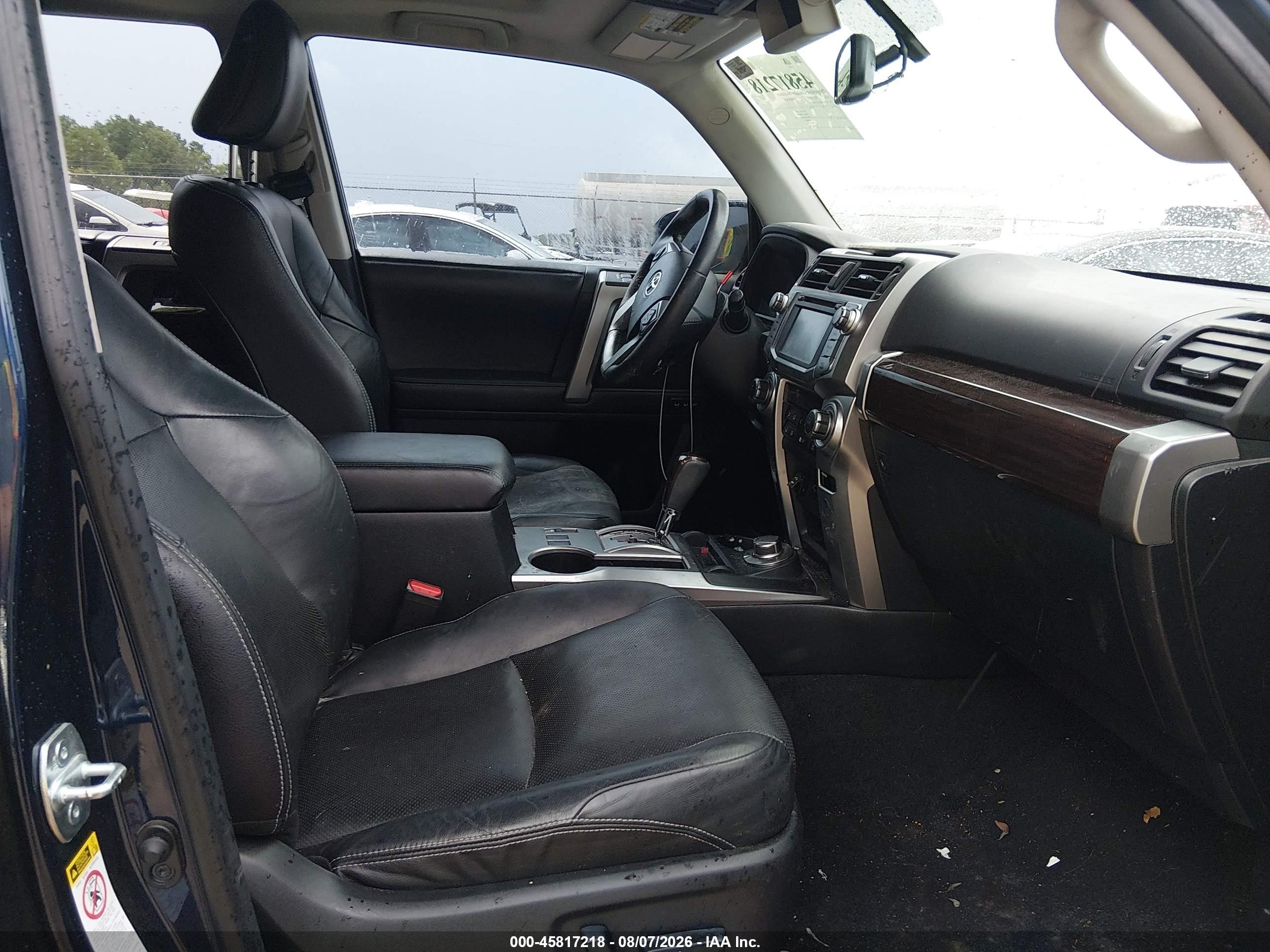 2014 Toyota 4runner Limited Синий vin: JTEBU5JR5E5178970
