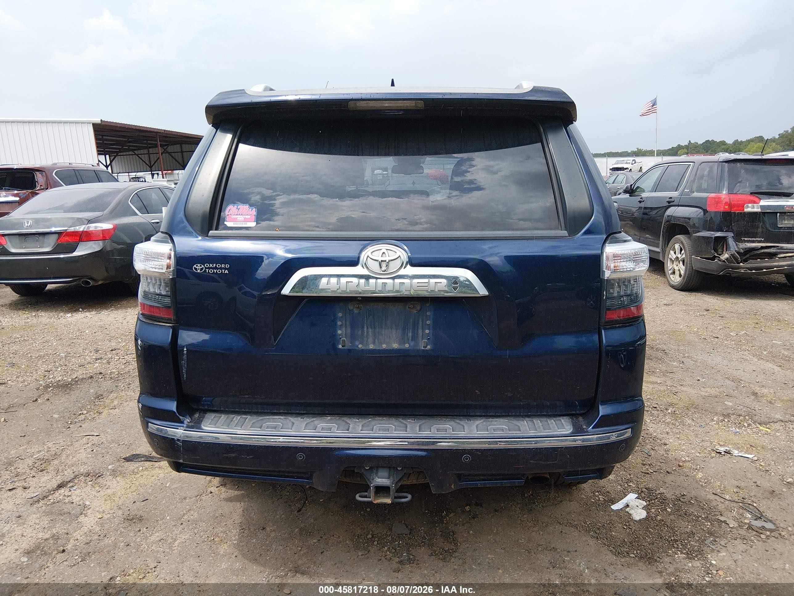 2014 Toyota 4runner Limited Синий vin: JTEBU5JR5E5178970