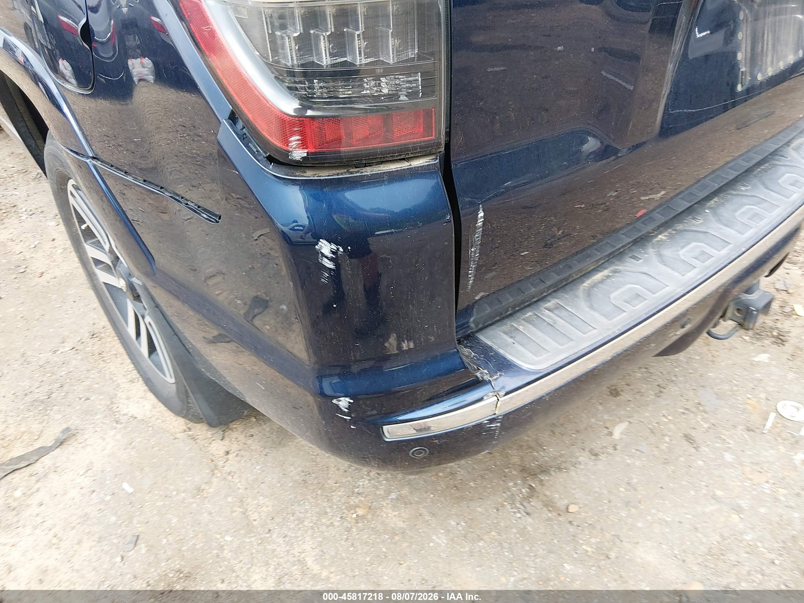 2014 Toyota 4runner Limited Синий vin: JTEBU5JR5E5178970