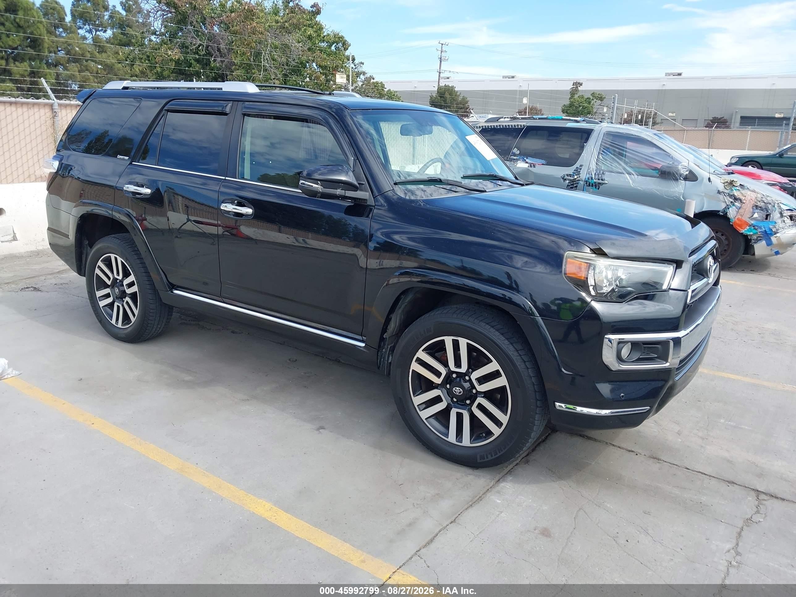 2015 Toyota 4runner Limited Black vin: JTEBU5JR5F5209801