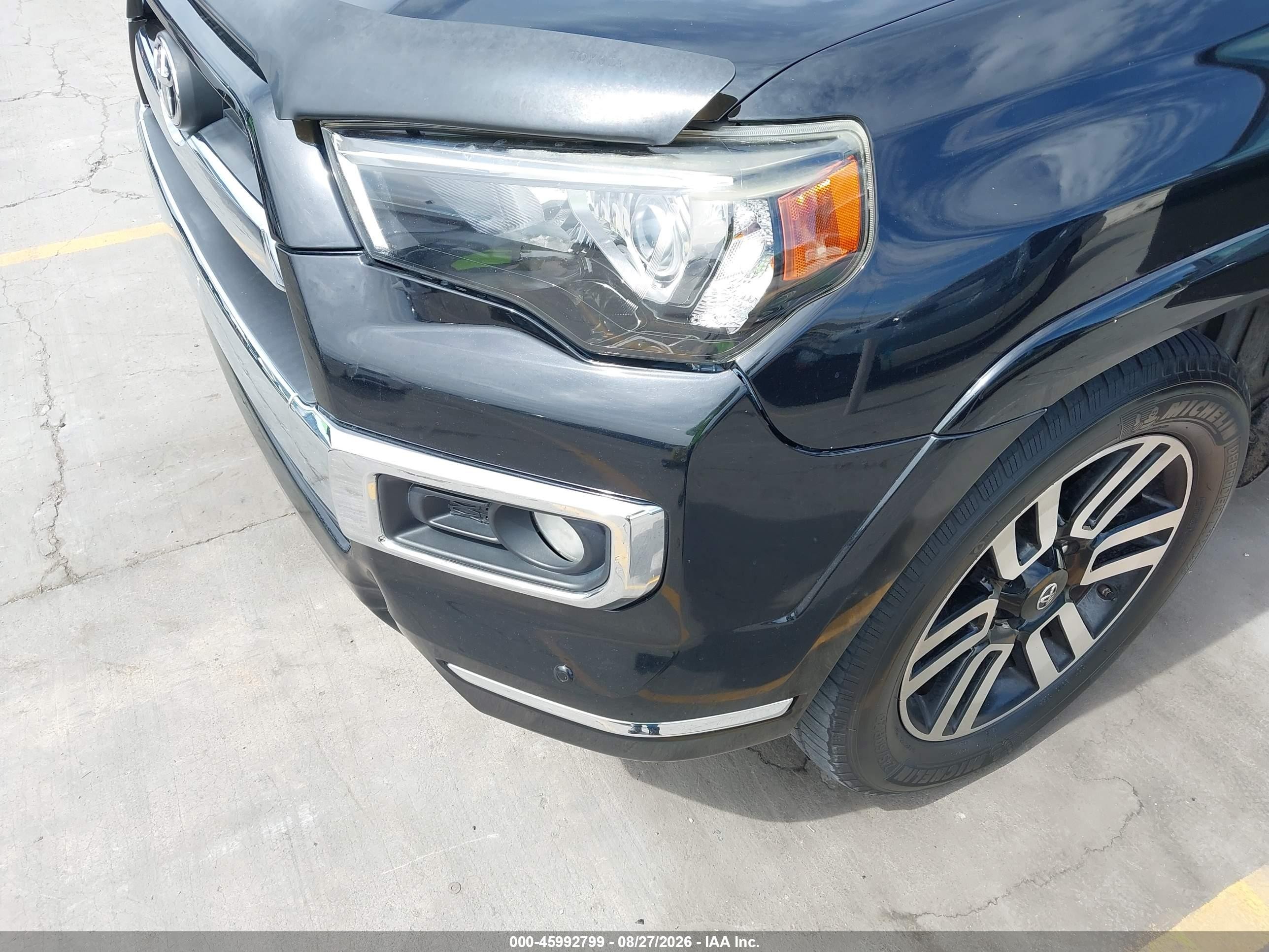 2015 Toyota 4runner Limited Black vin: JTEBU5JR5F5209801