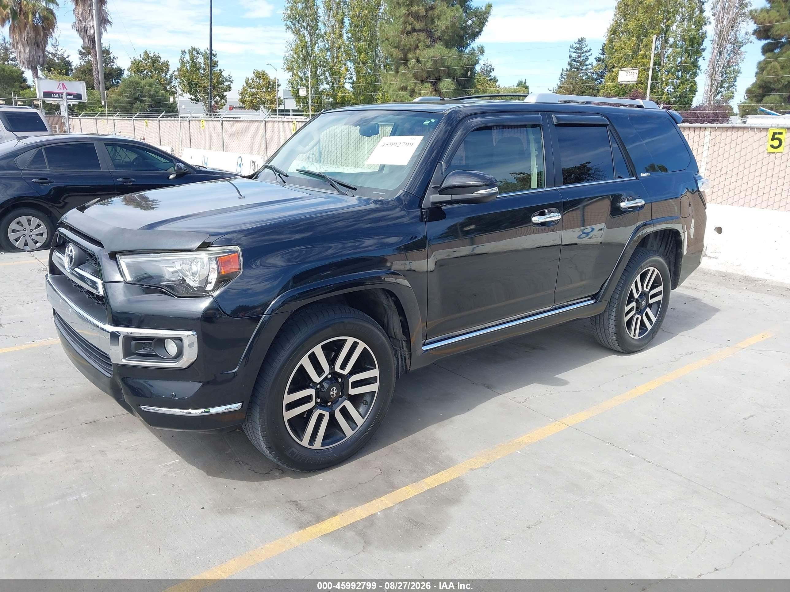 2015 Toyota 4runner Limited Black vin: JTEBU5JR5F5209801