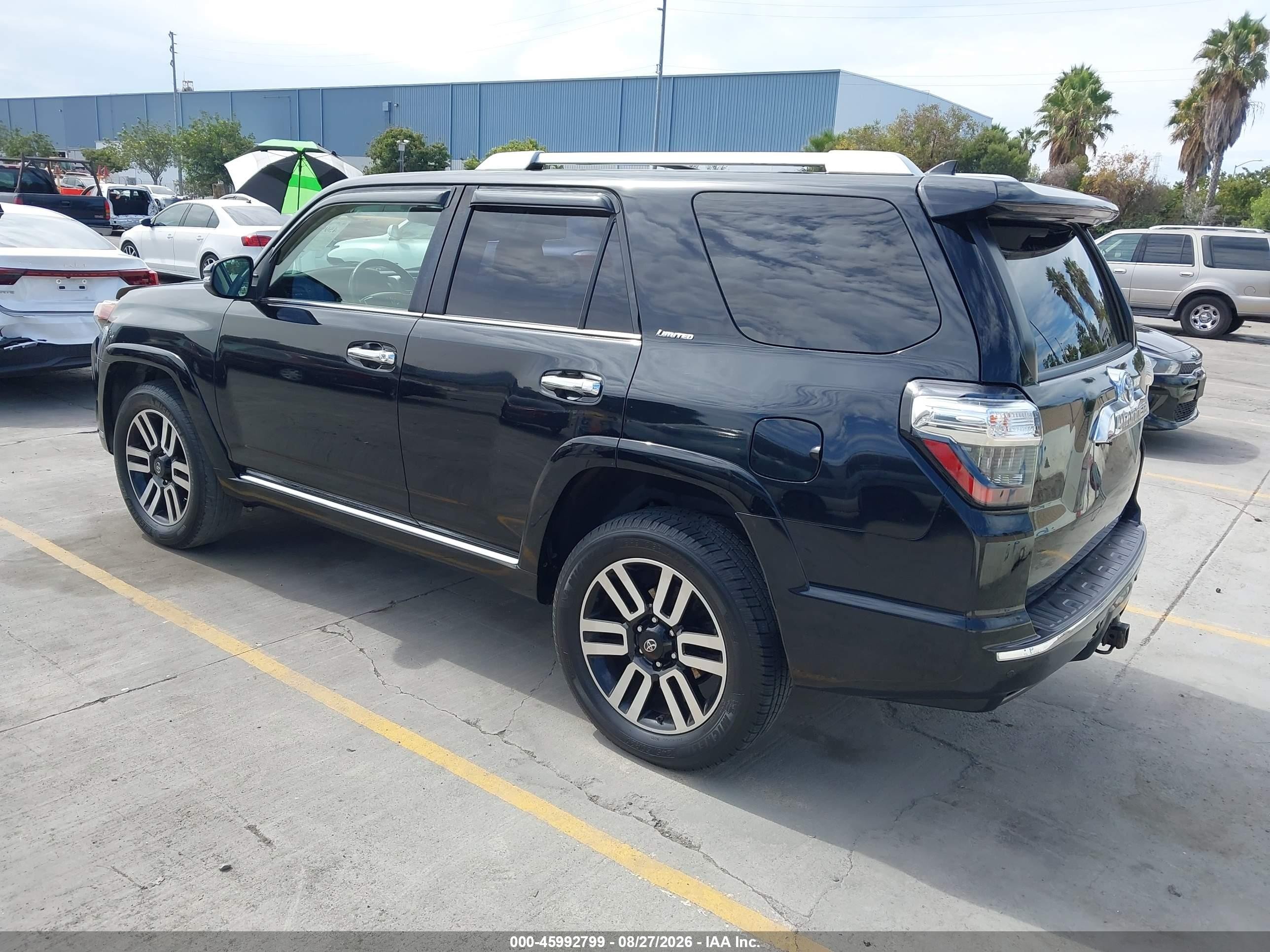 2015 Toyota 4runner Limited Black vin: JTEBU5JR5F5209801