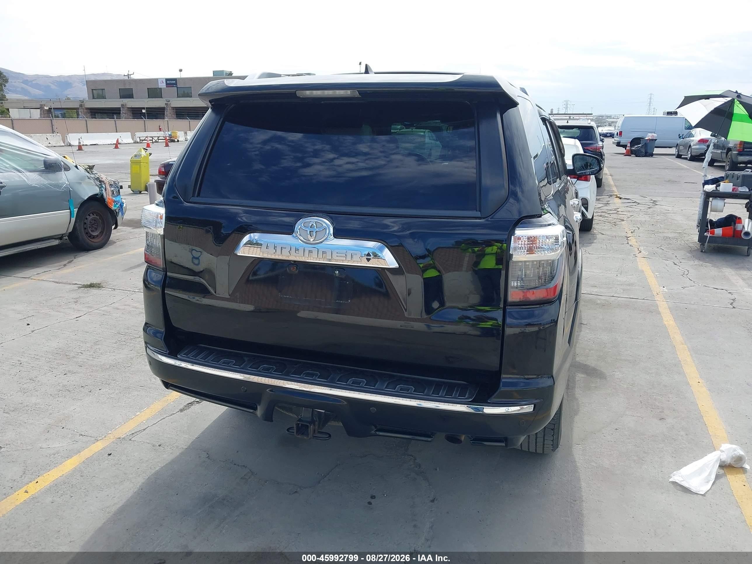 2015 Toyota 4runner Limited Black vin: JTEBU5JR5F5209801