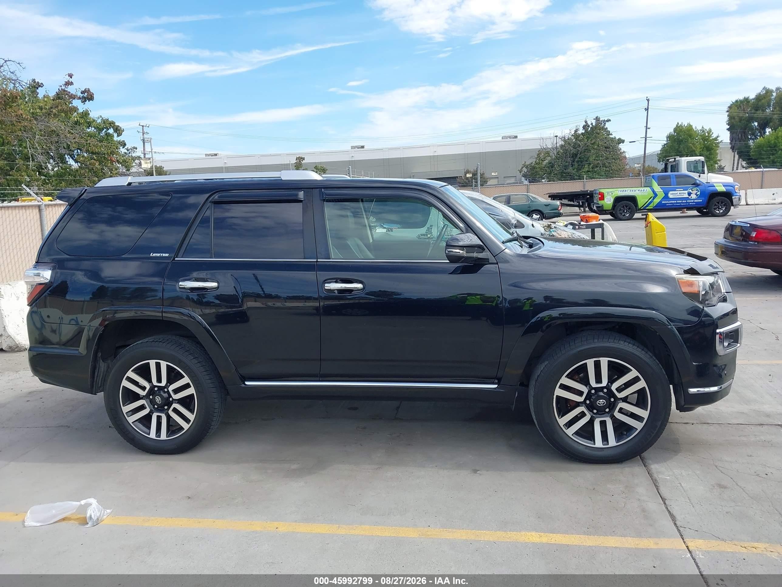 2015 Toyota 4runner Limited Black vin: JTEBU5JR5F5209801