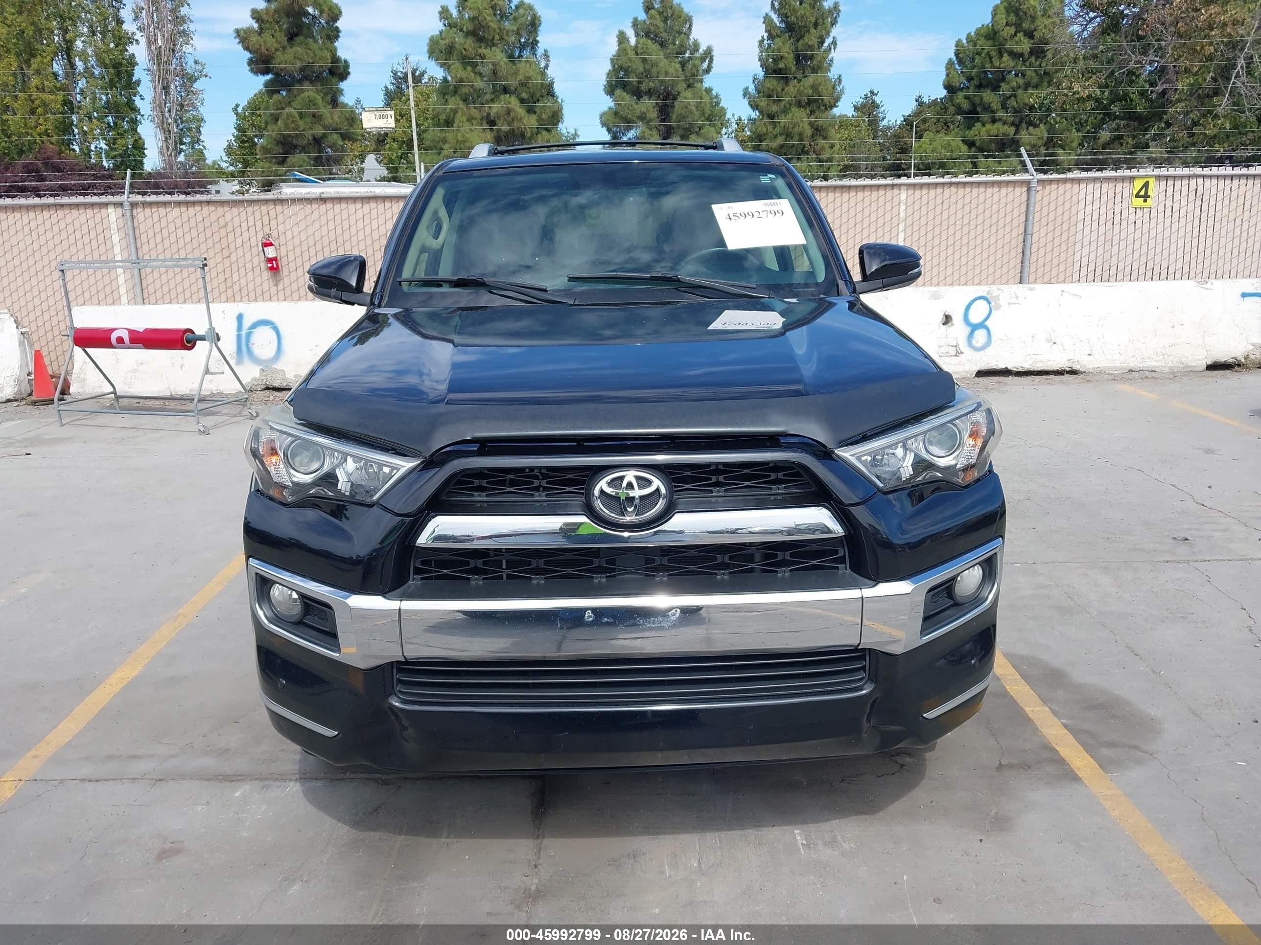 2015 Toyota 4runner Limited Black vin: JTEBU5JR5F5209801