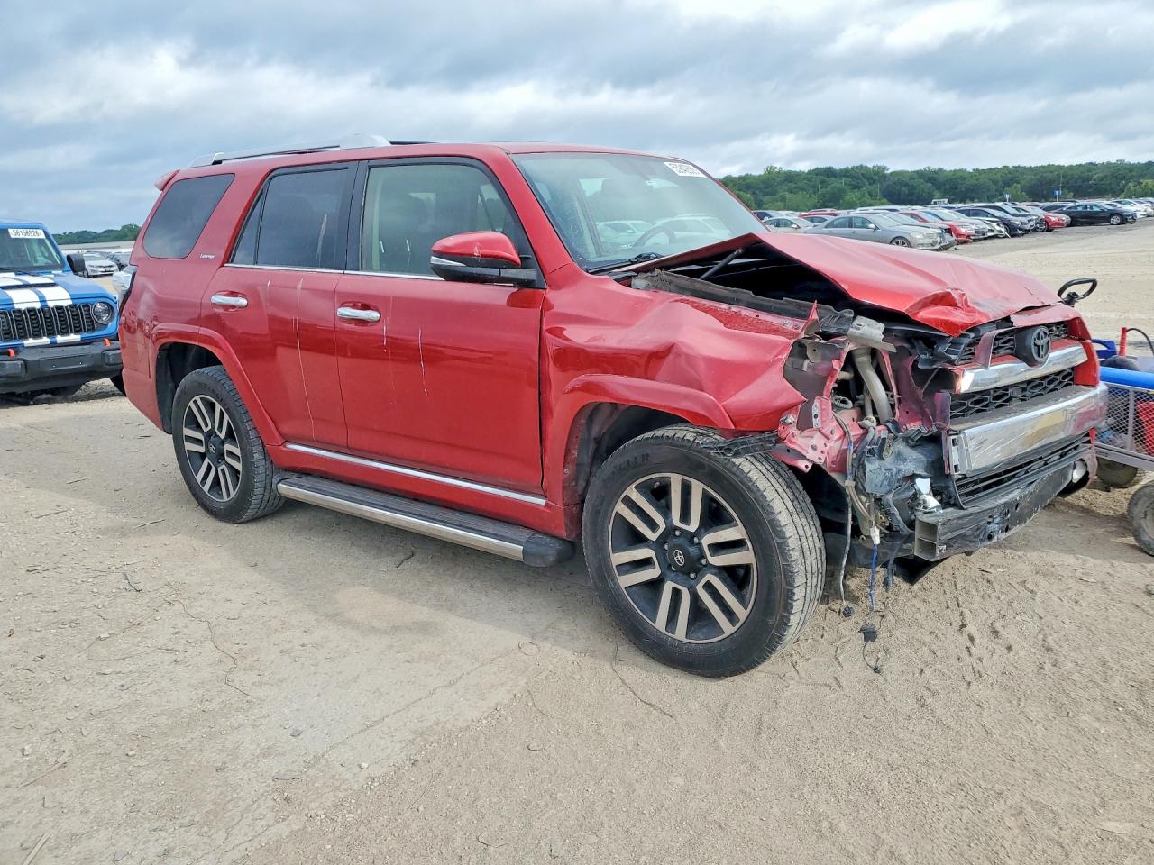 2015 Toyota 4runner Limited Red vin: JTEBU5JR5F5271764