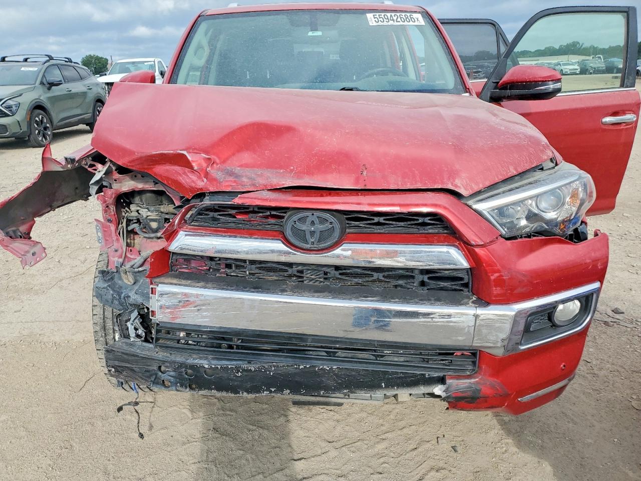 2015 Toyota 4runner Limited Red vin: JTEBU5JR5F5271764