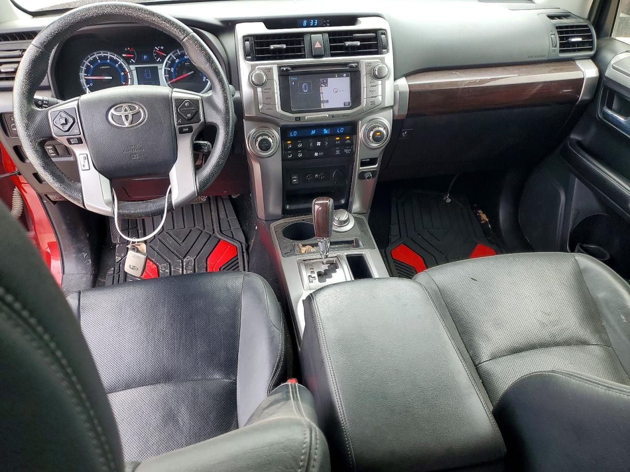 2015 Toyota 4runner Limited Red vin: JTEBU5JR5F5271764