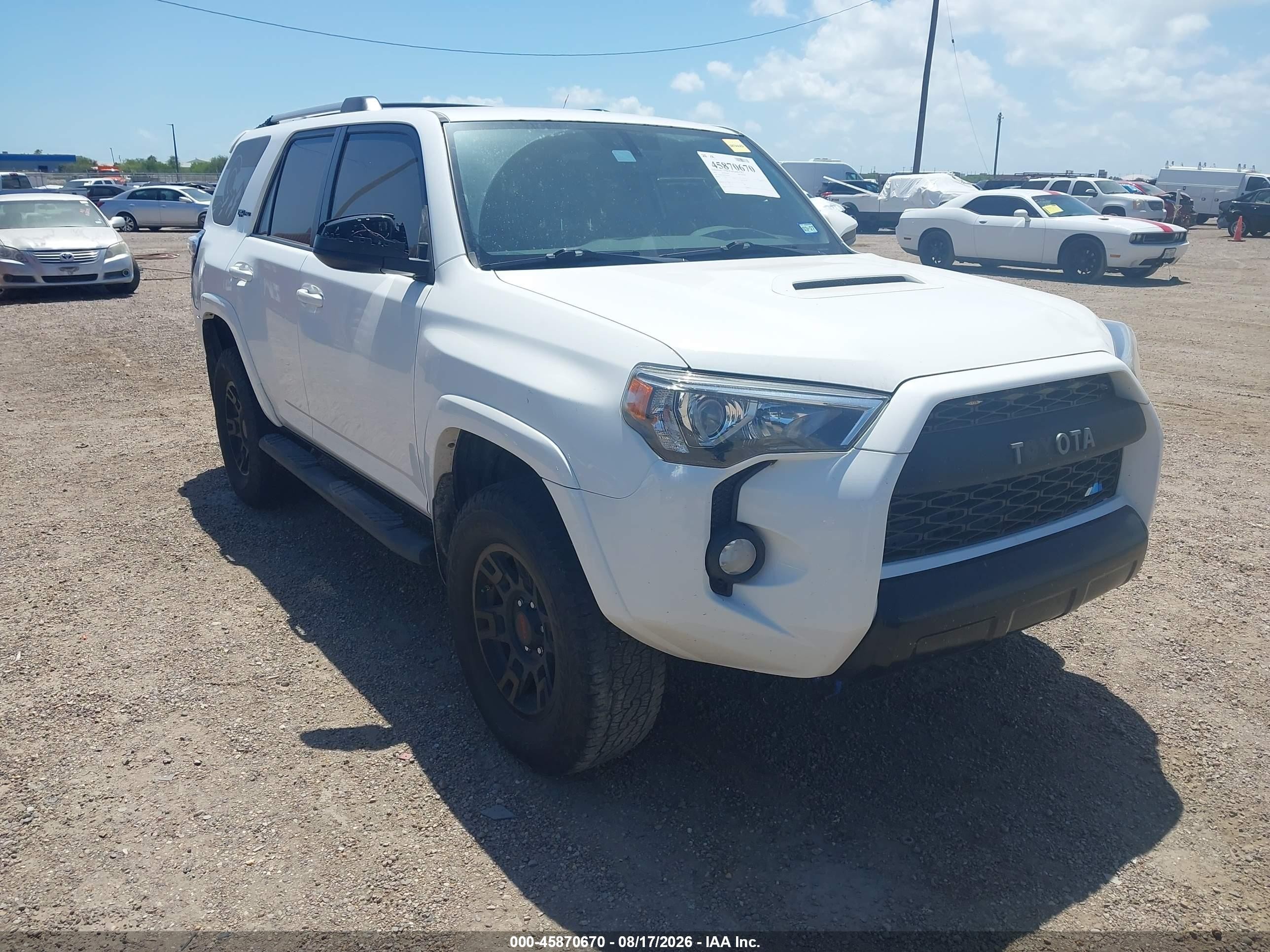 2017 Toyota 4runner Trd Pro White vin: JTEBU5JR5H5479453
