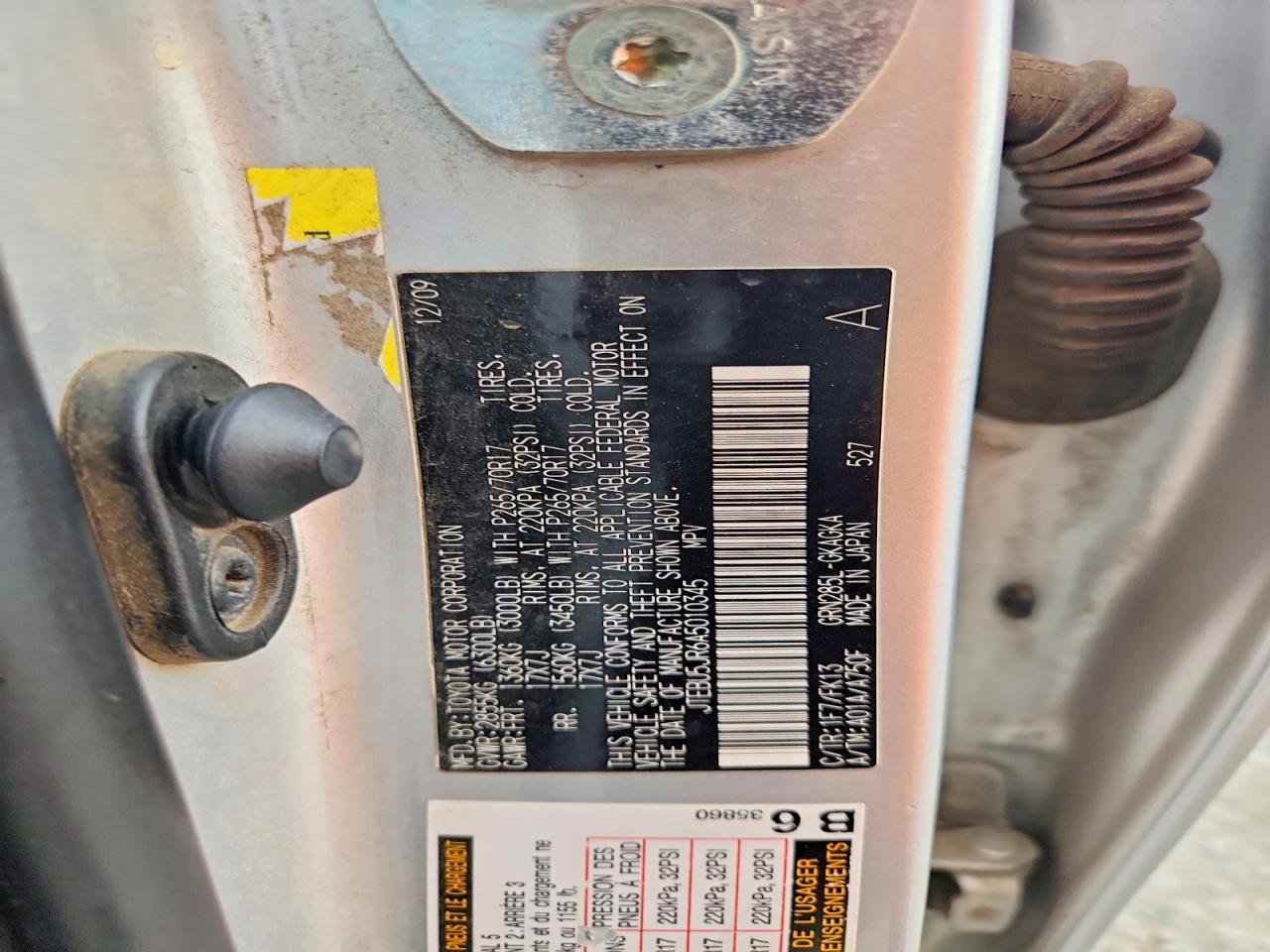 2010 Toyota 4runner Sr5 Silver vin: JTEBU5JR6A5010345