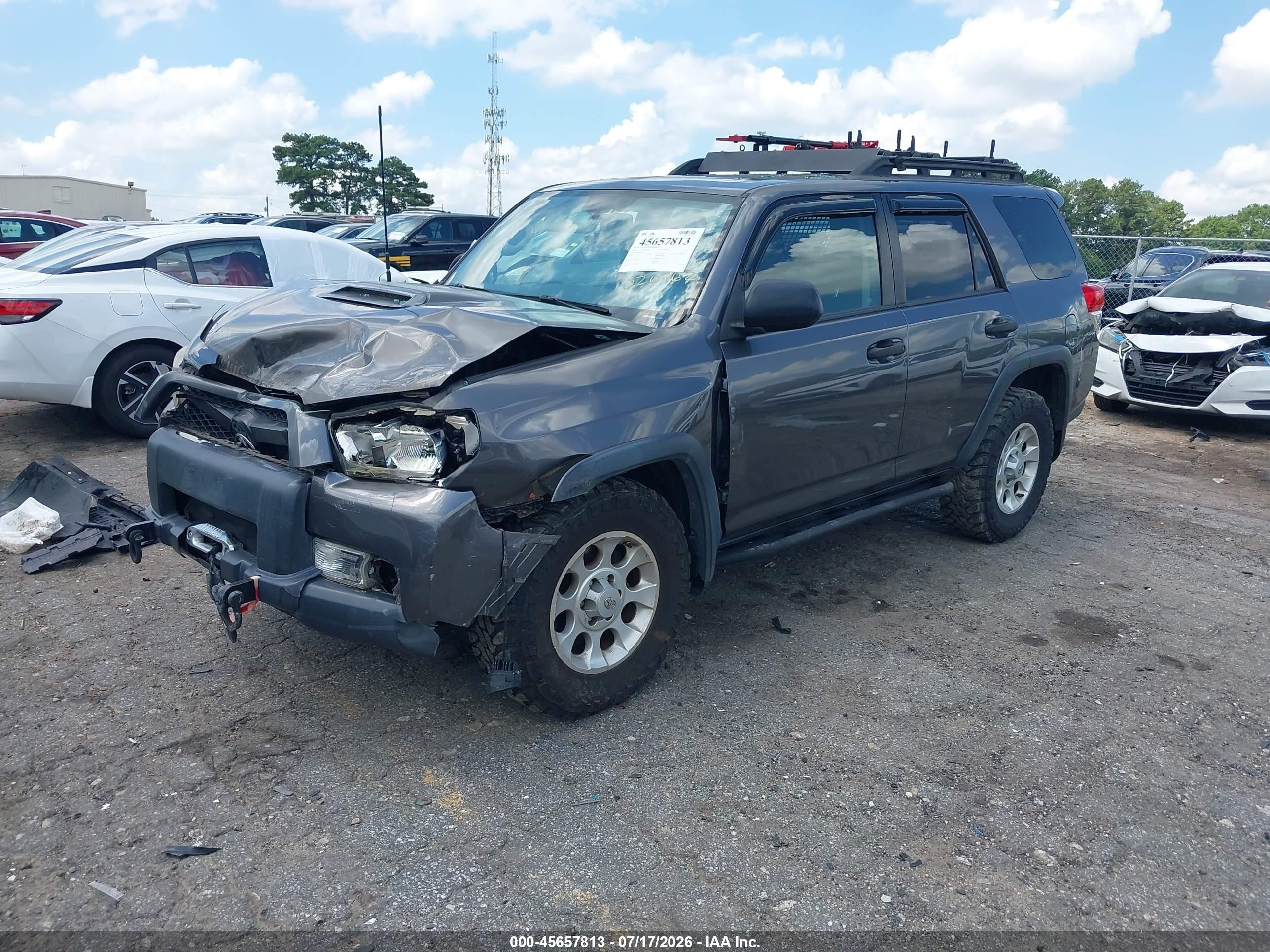 2010 Toyota 4runner Trail V6 Gray vin: JTEBU5JR6A5020762