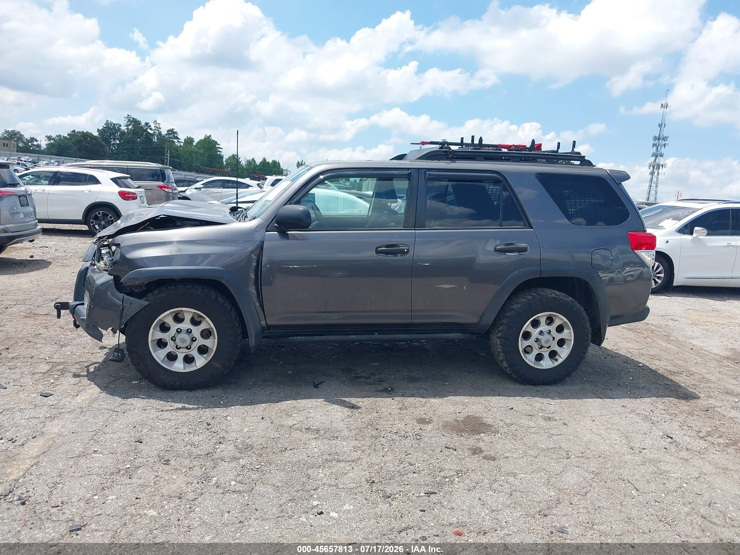 2010 Toyota 4runner Trail V6 Gray vin: JTEBU5JR6A5020762