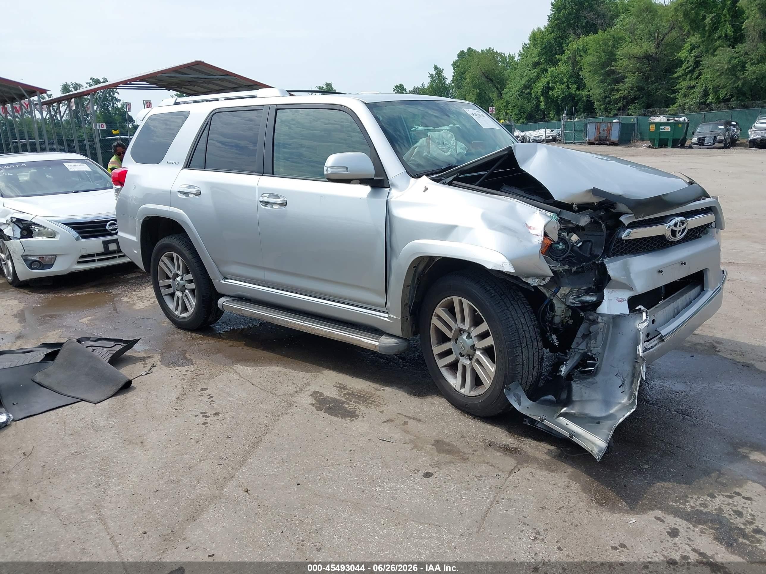 2011 Toyota 4runner Limited V6 Silver vin: JTEBU5JR6B5036896