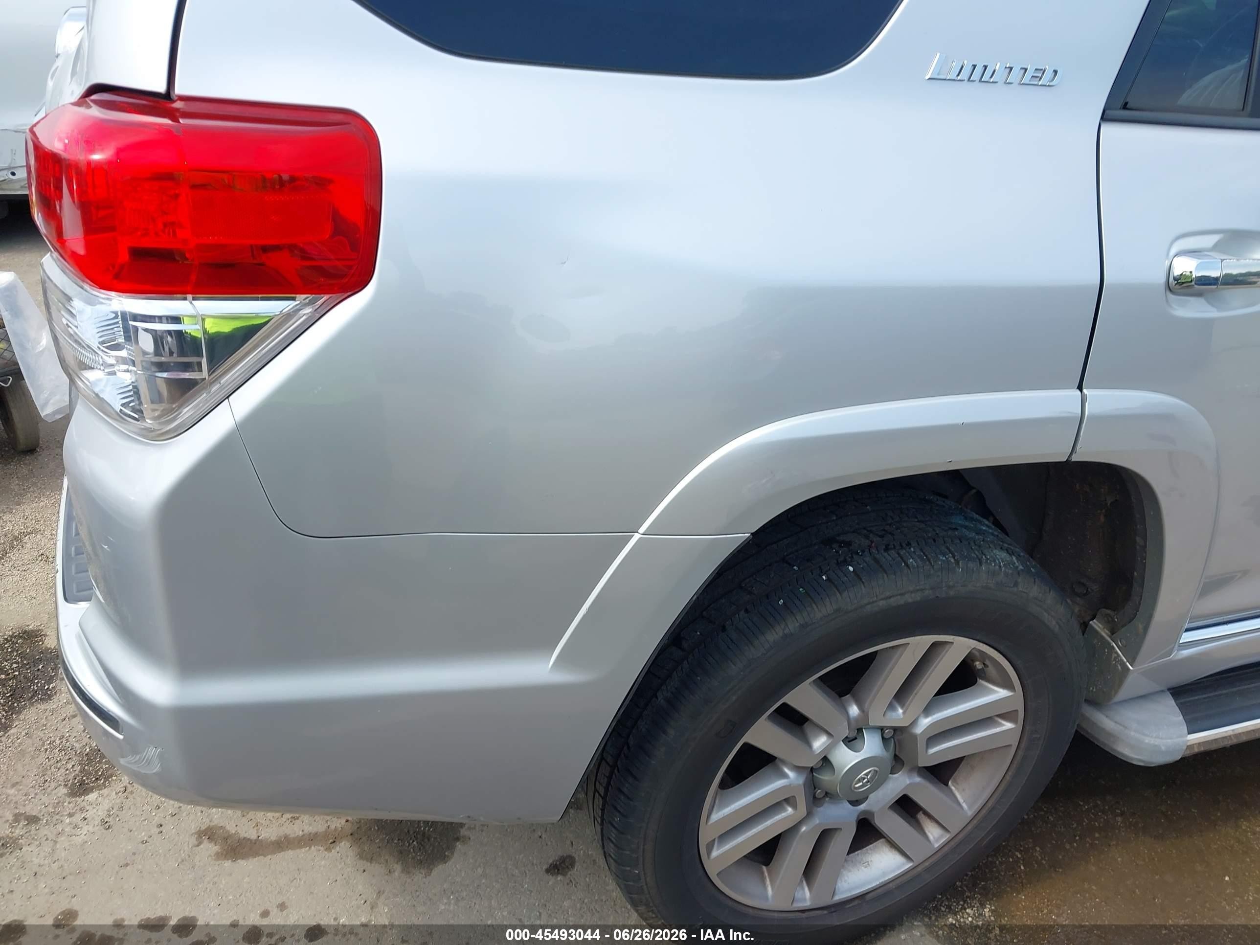 2011 Toyota 4runner Limited V6 Silver vin: JTEBU5JR6B5036896