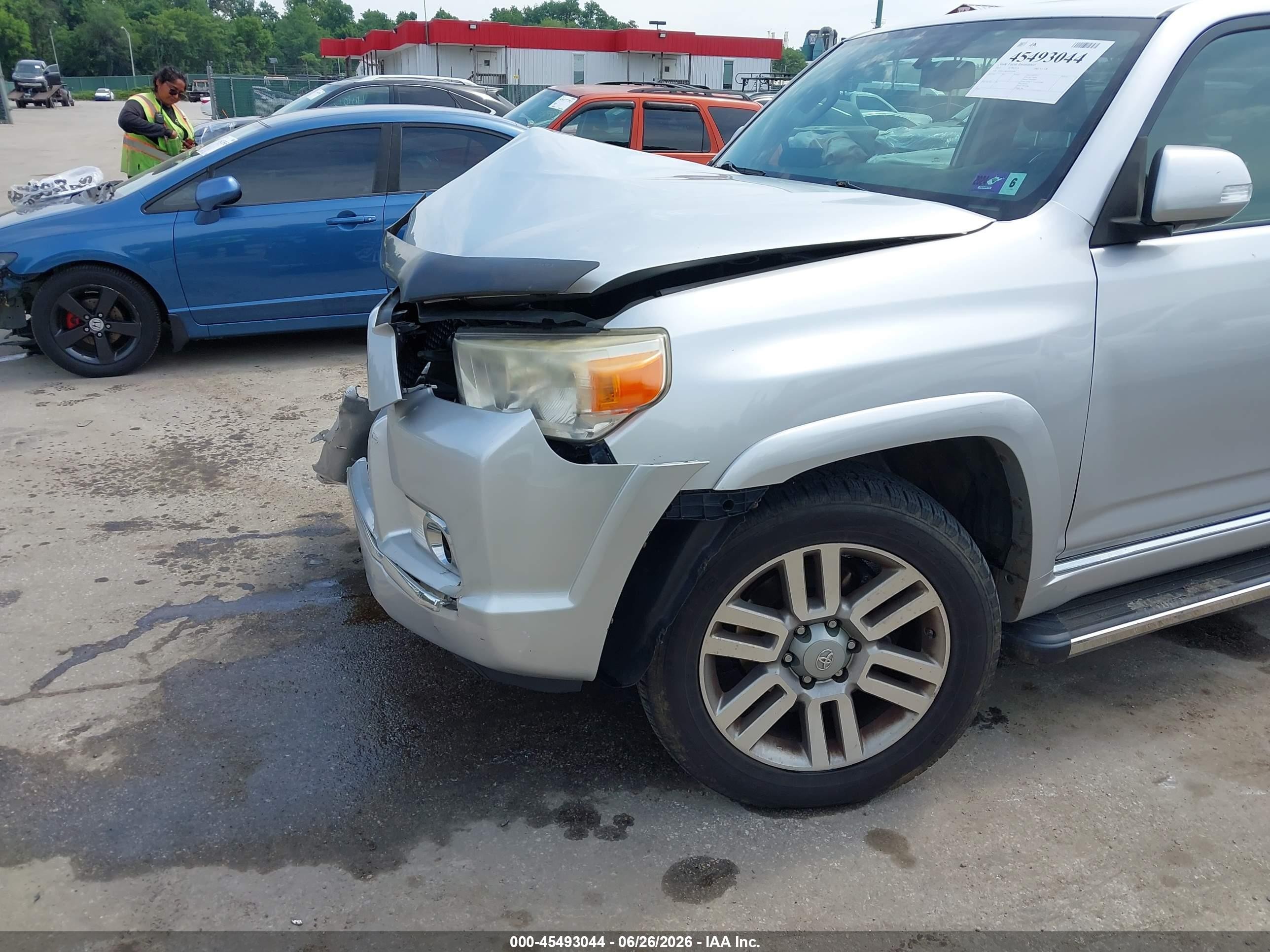2011 Toyota 4runner Limited V6 Silver vin: JTEBU5JR6B5036896