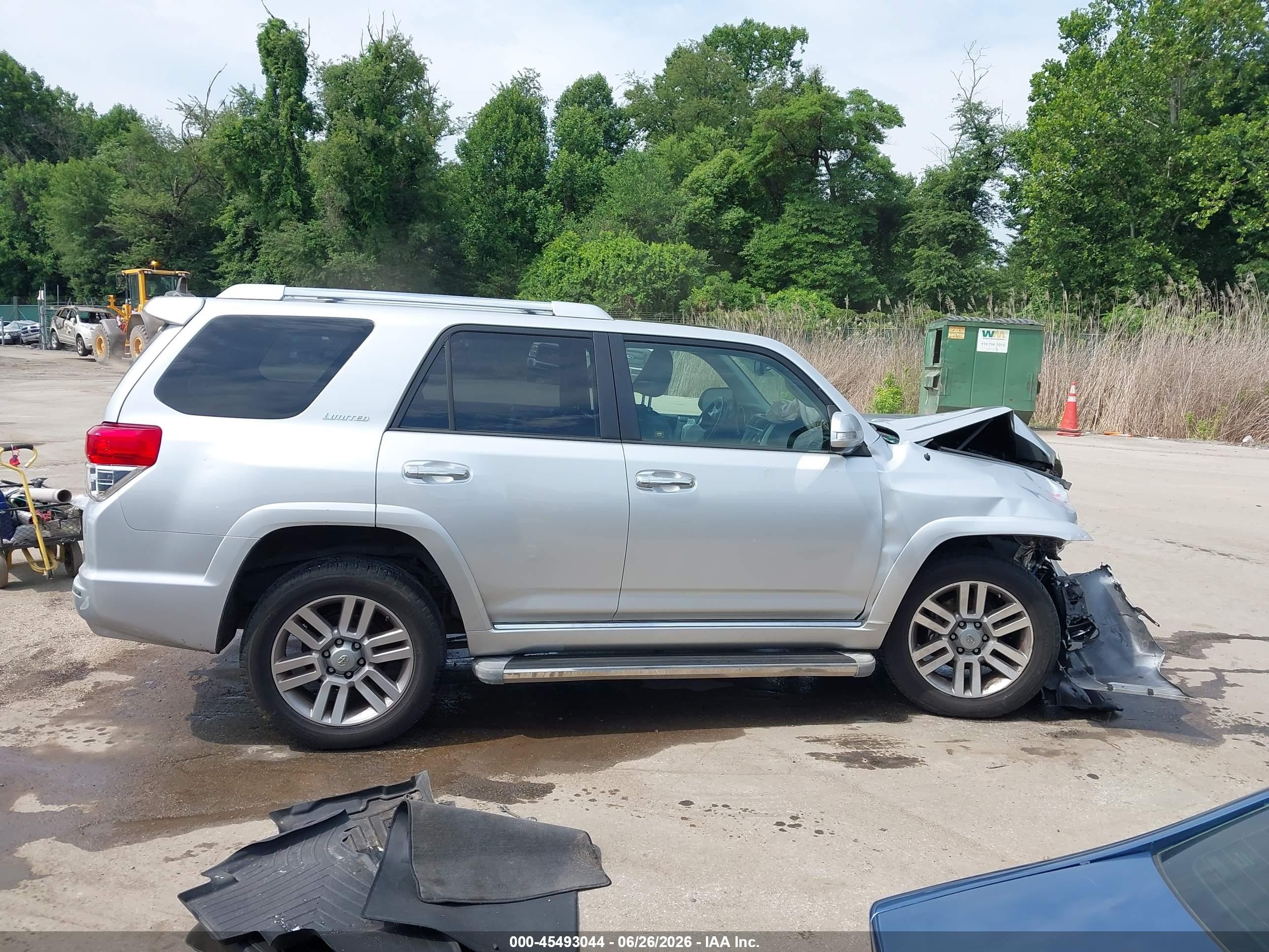 2011 Toyota 4runner Limited V6 Silver vin: JTEBU5JR6B5036896