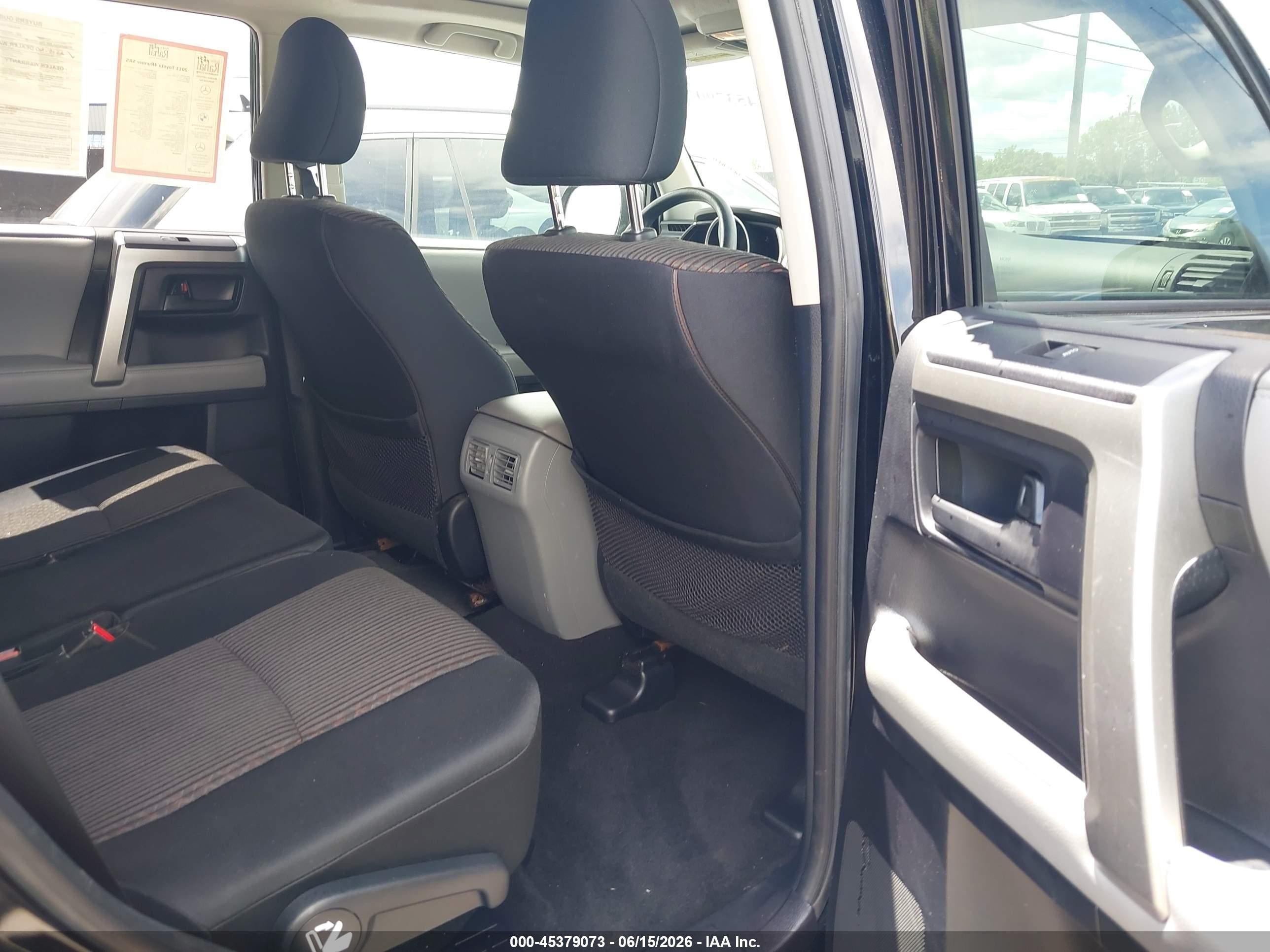 2011 Toyota 4runner Sr5 V6 Black vin: JTEBU5JR6B5051298