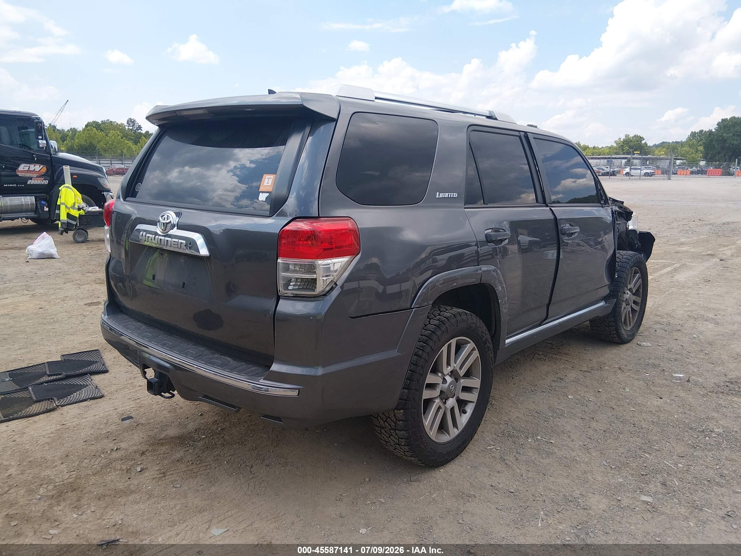 2012 Toyota 4runner Limited Gray vin: JTEBU5JR6C5087204