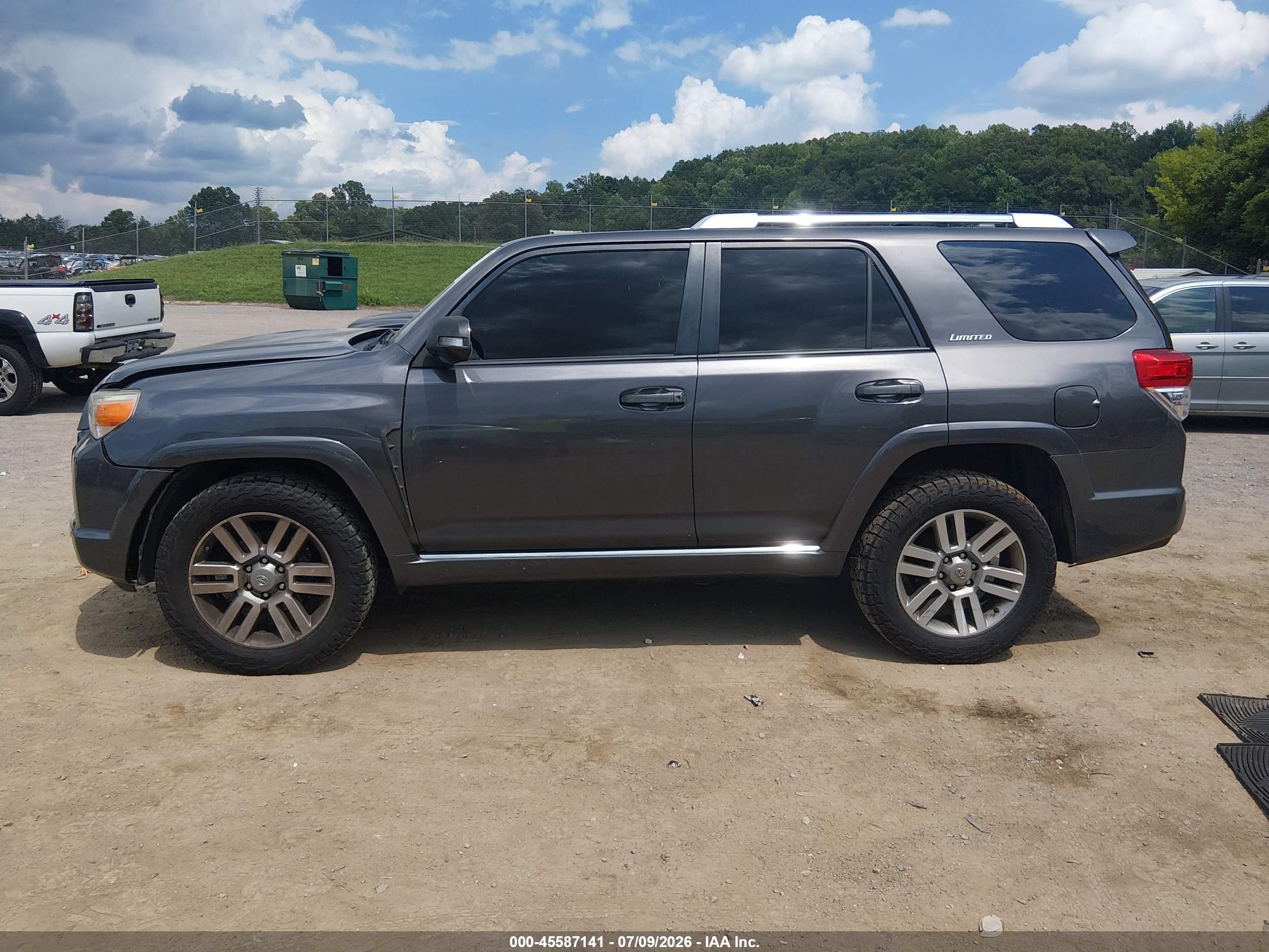 2012 Toyota 4runner Limited Gray vin: JTEBU5JR6C5087204