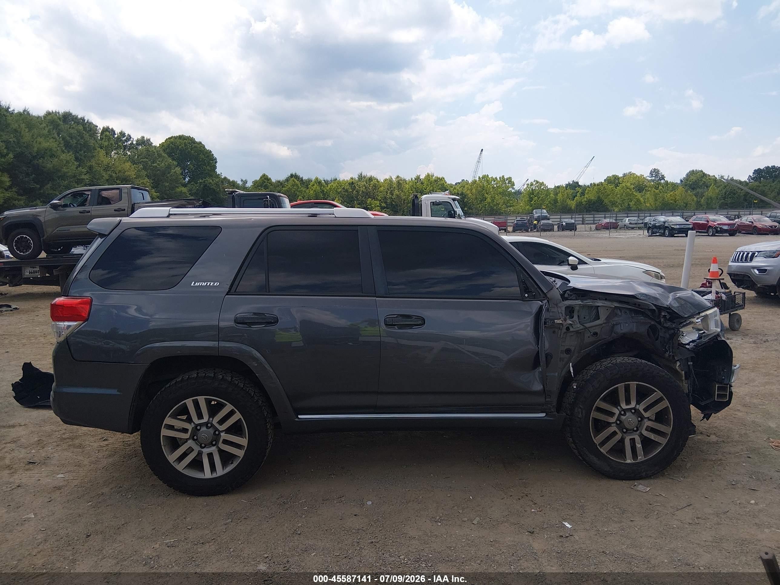 2012 Toyota 4runner Limited Gray vin: JTEBU5JR6C5087204
