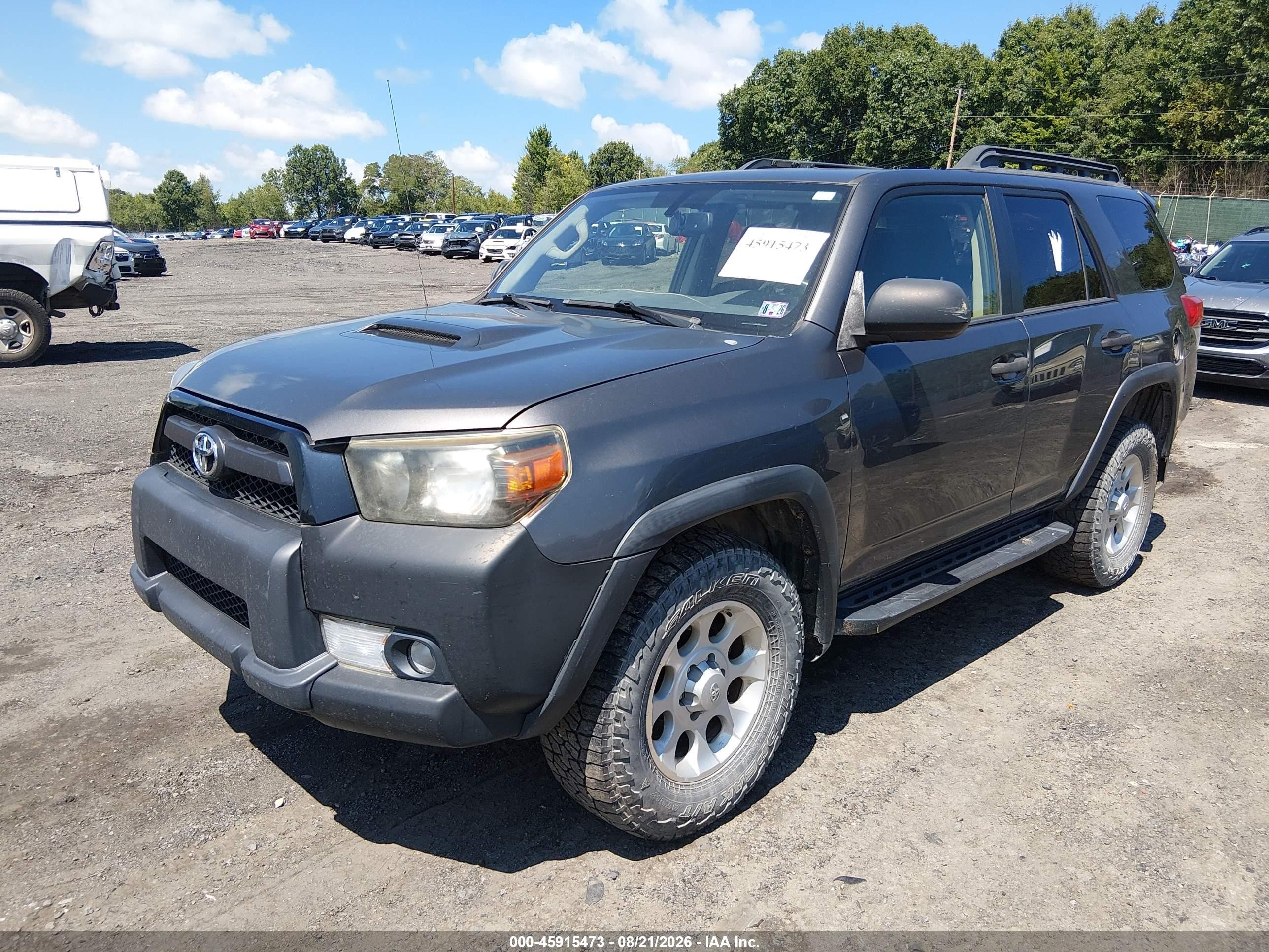2013 Toyota 4runner Trail Gray vin: JTEBU5JR6D5138847