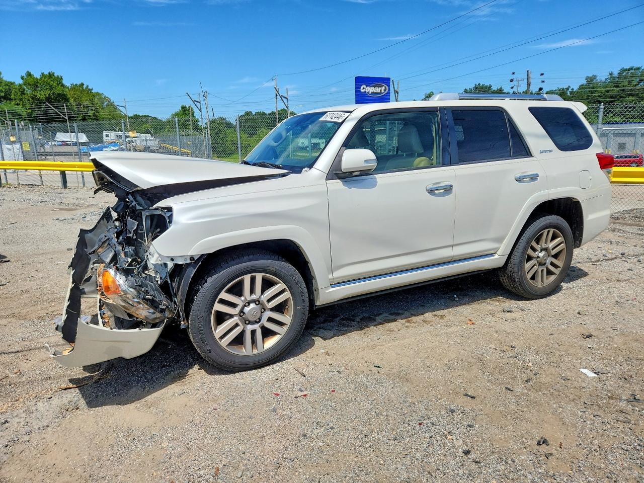 2013 Toyota 4runner Limited White vin: JTEBU5JR6D5149444