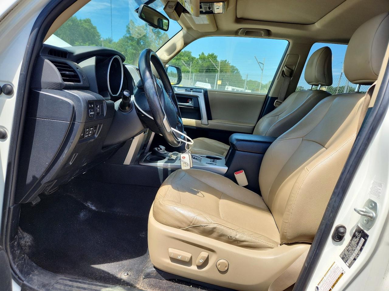 2013 Toyota 4runner Limited White vin: JTEBU5JR6D5149444