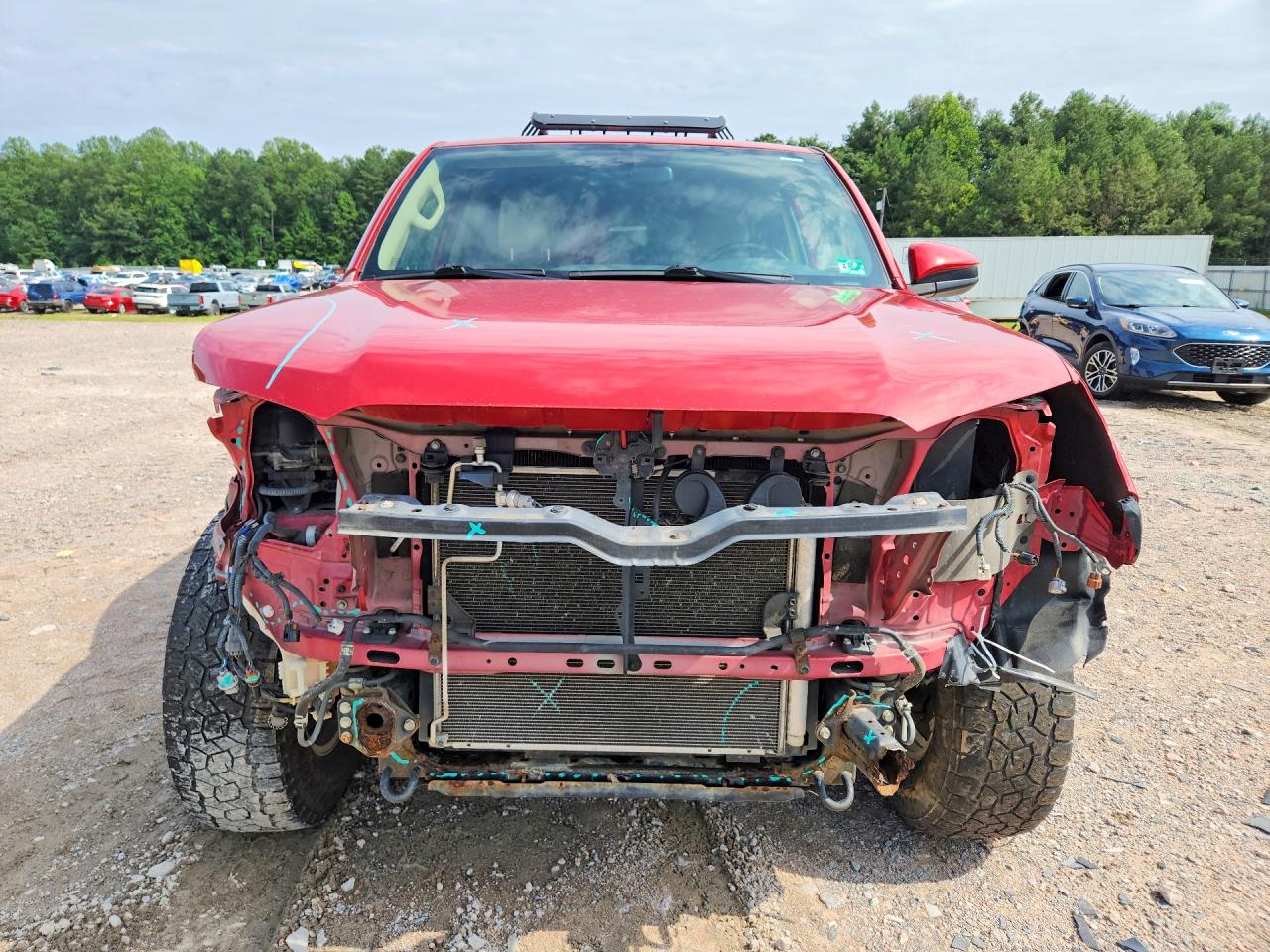 2014 Toyota 4runner Sr5 Red vin: JTEBU5JR6E5154127