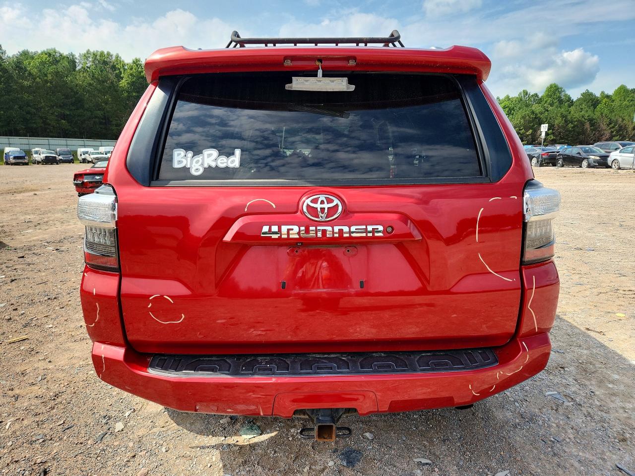 2014 Toyota 4runner Sr5 Red vin: JTEBU5JR6E5154127