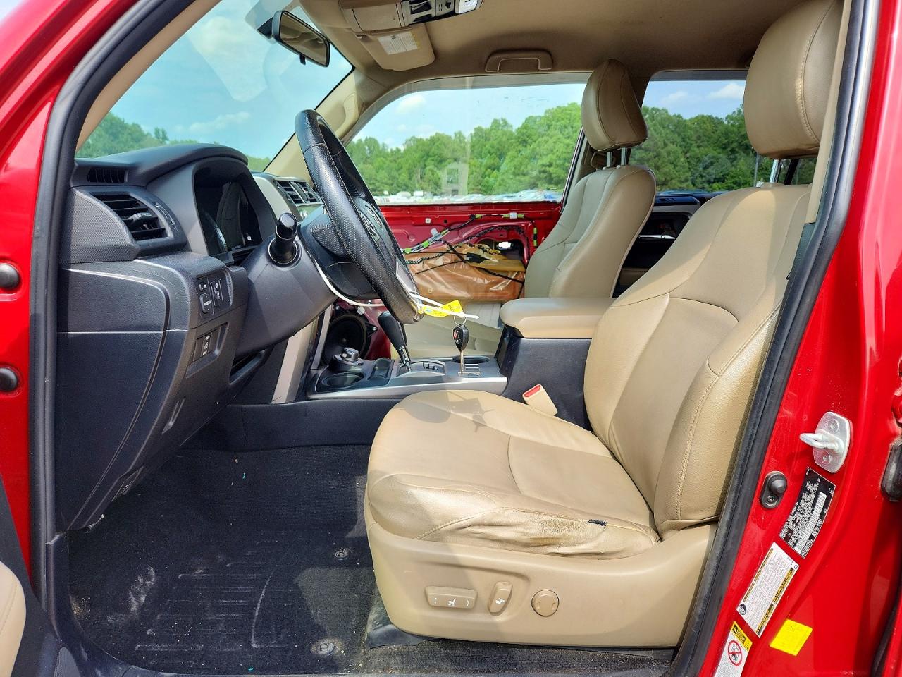 2014 Toyota 4runner Sr5 Red vin: JTEBU5JR6E5154127