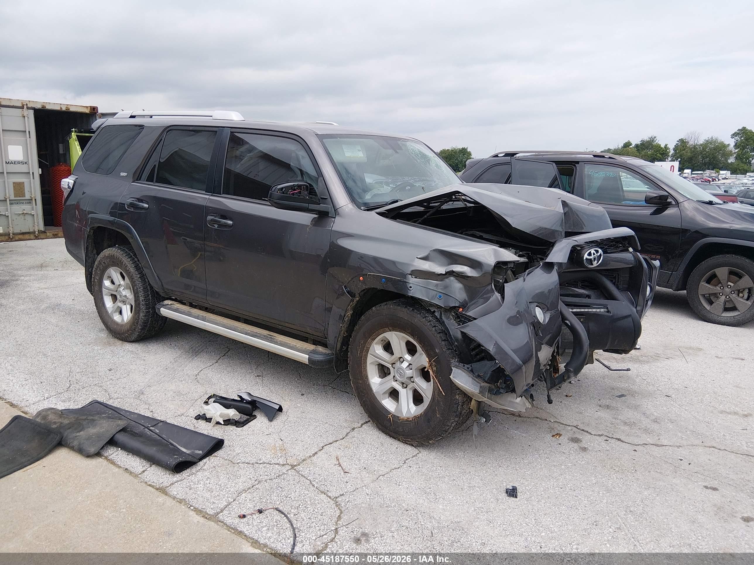 2014 Toyota 4runner Sr5 Серый vin: JTEBU5JR6E5156749