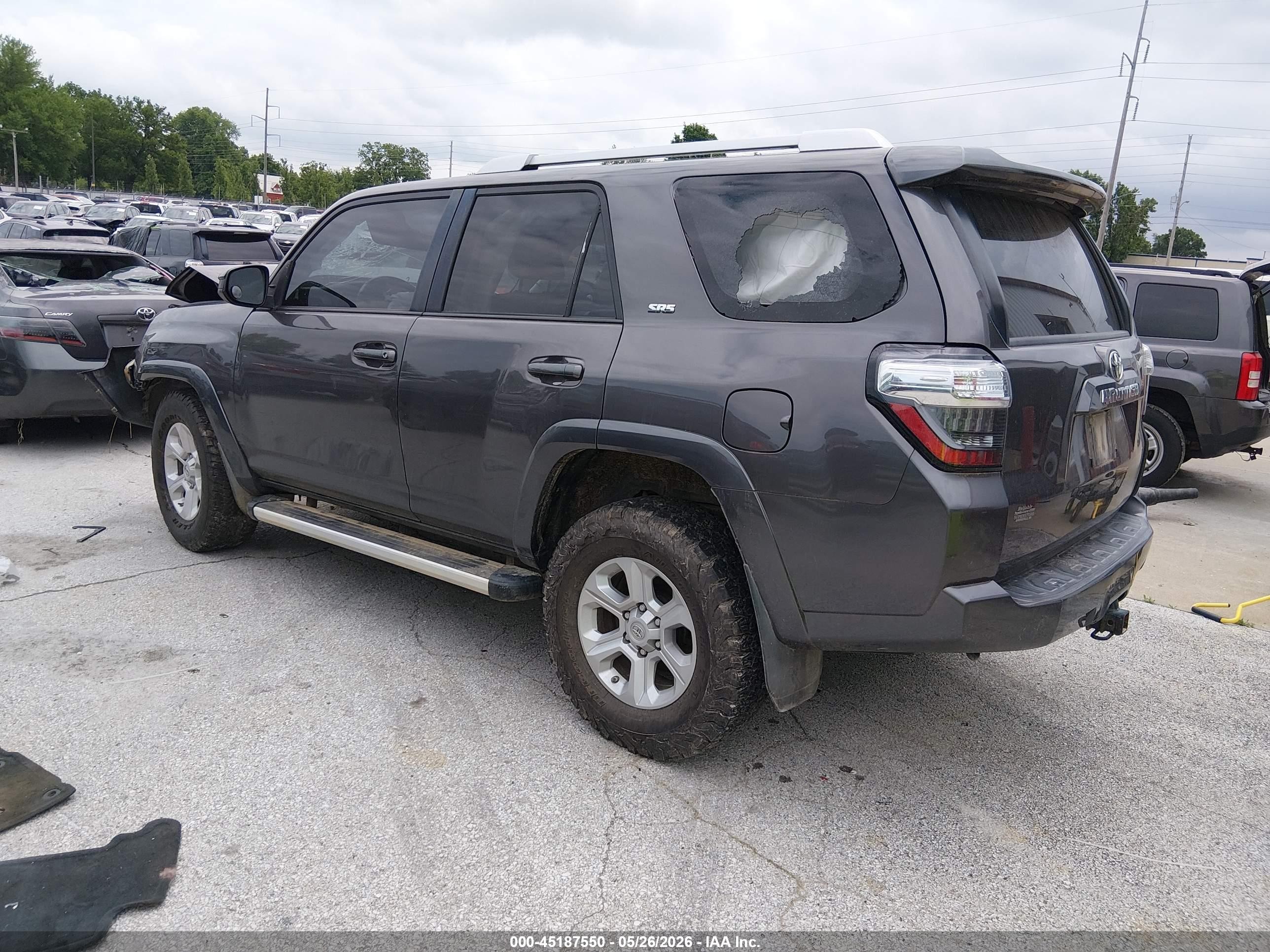 2014 Toyota 4runner Sr5 Gray vin: JTEBU5JR6E5156749